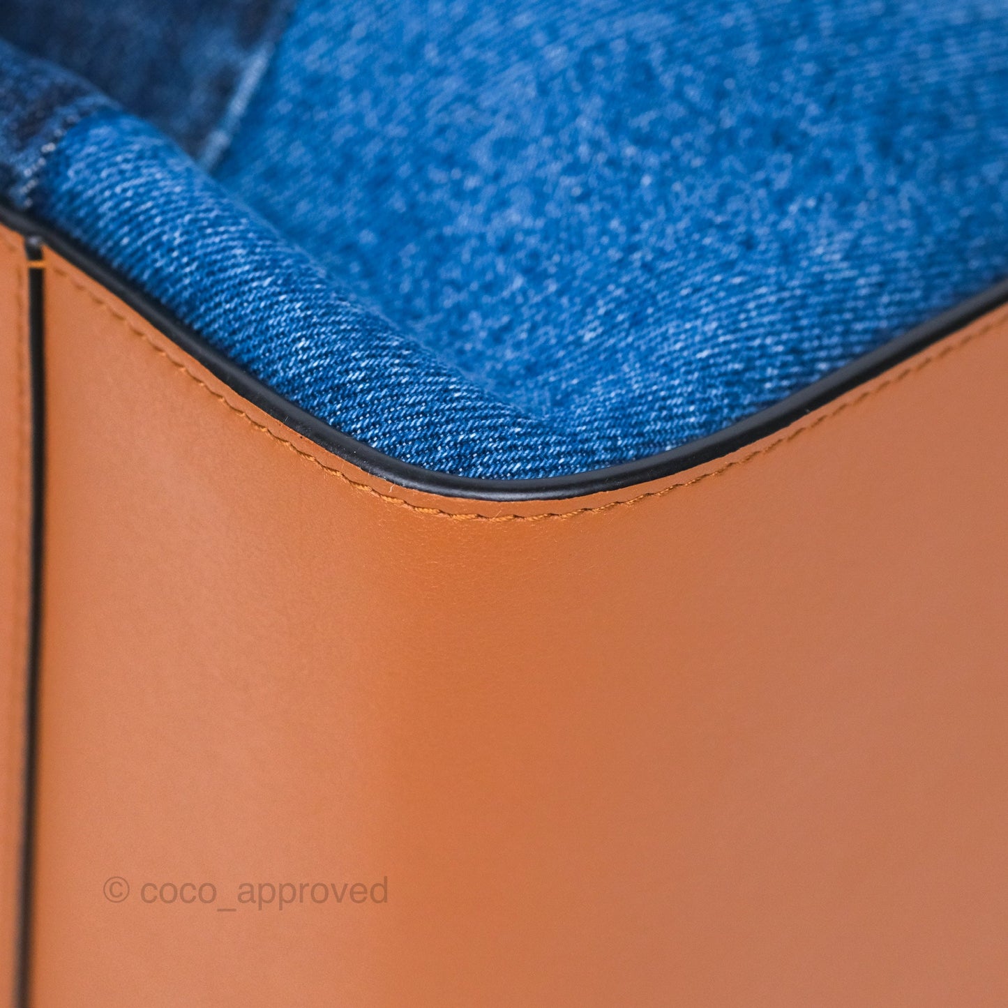 Loewe Small Hammock Shoulder Bag Denim Tan