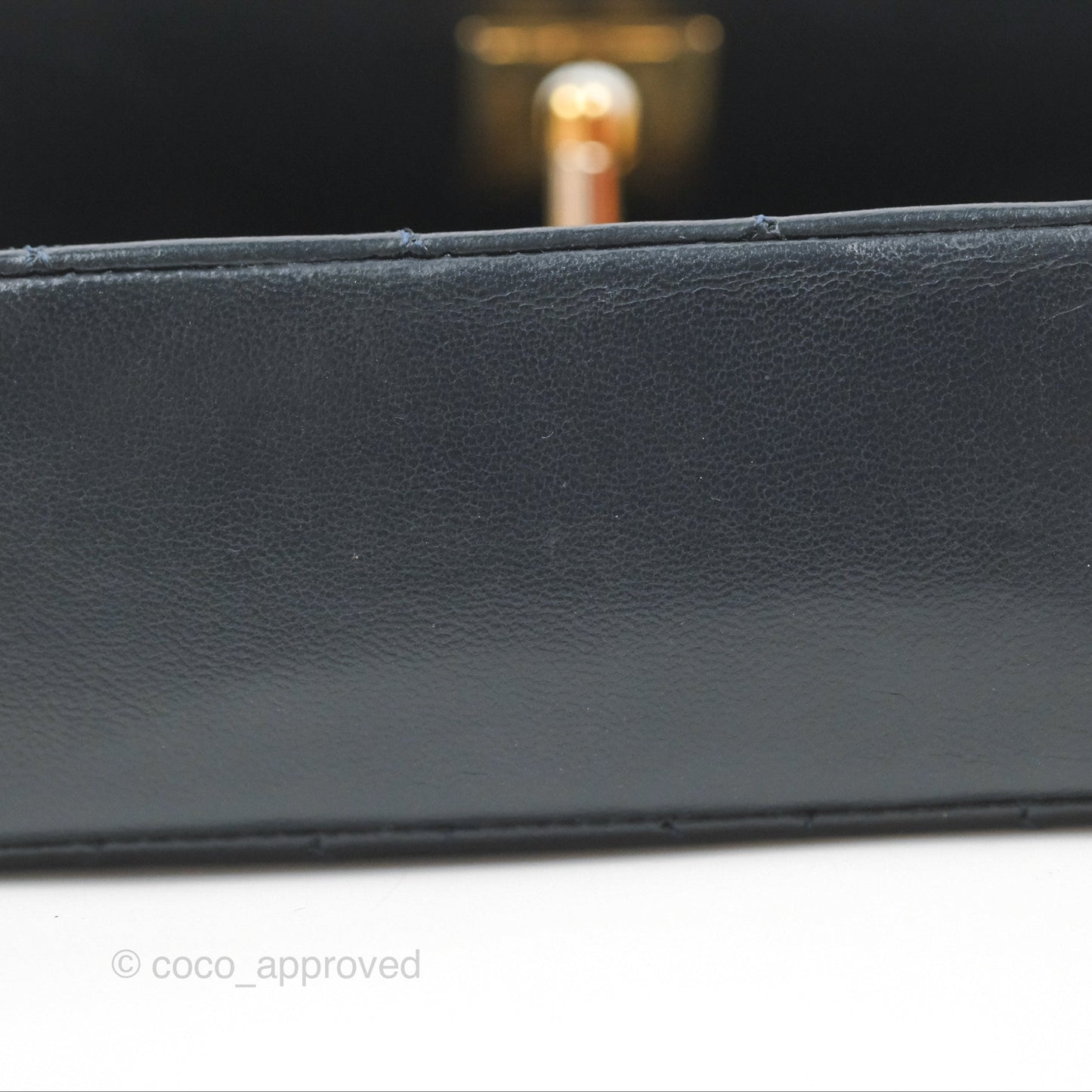 Chanel Mini Dark Navy Lambskin Flap Shoulder Bag 24K Gold Hardware