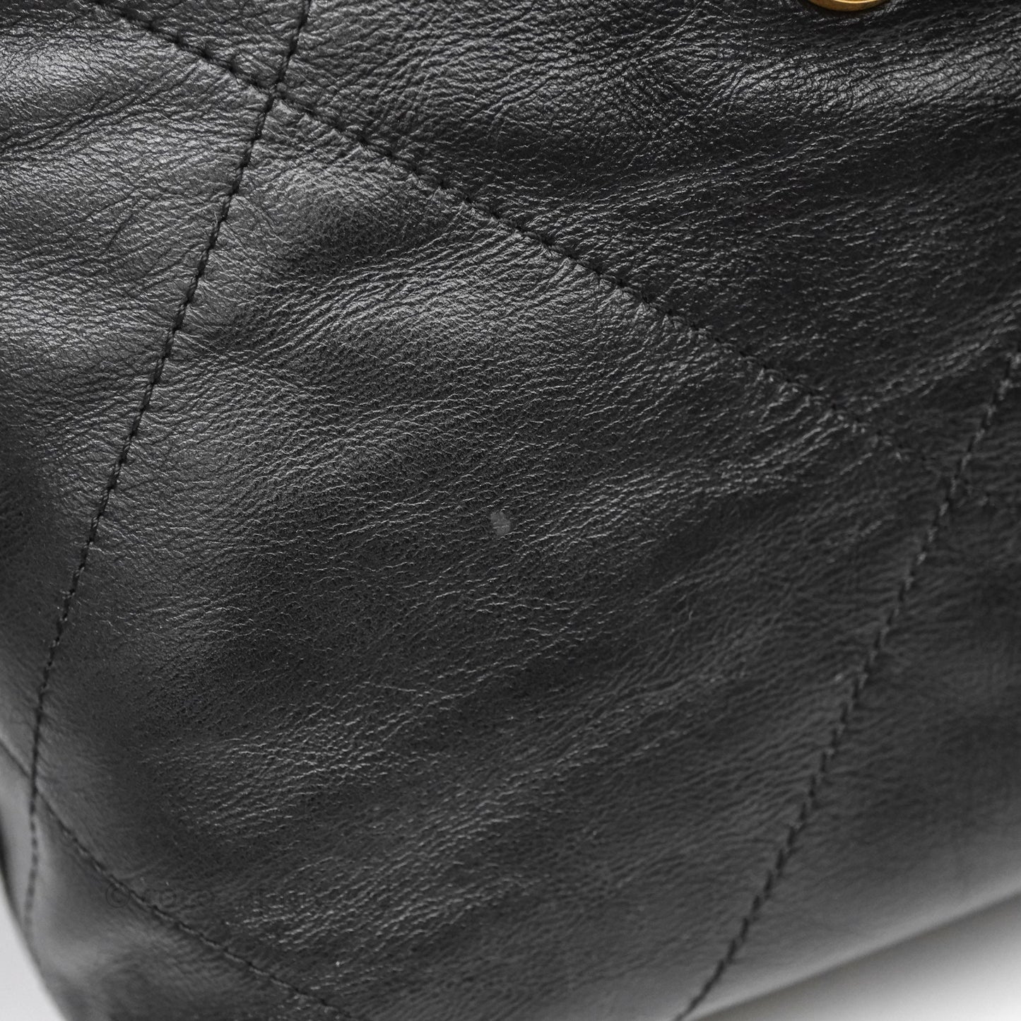 Chanel 22 Small Black Calfskin Aged Gold Hardware