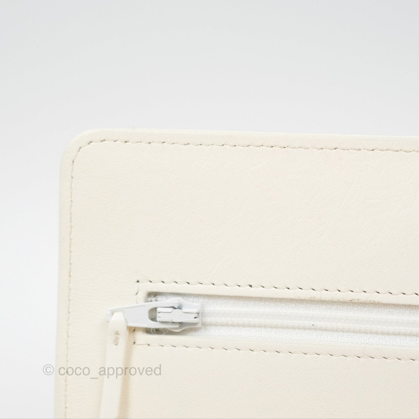 Chanel 19 Wallet on Chain WOC White Mixed Hardware