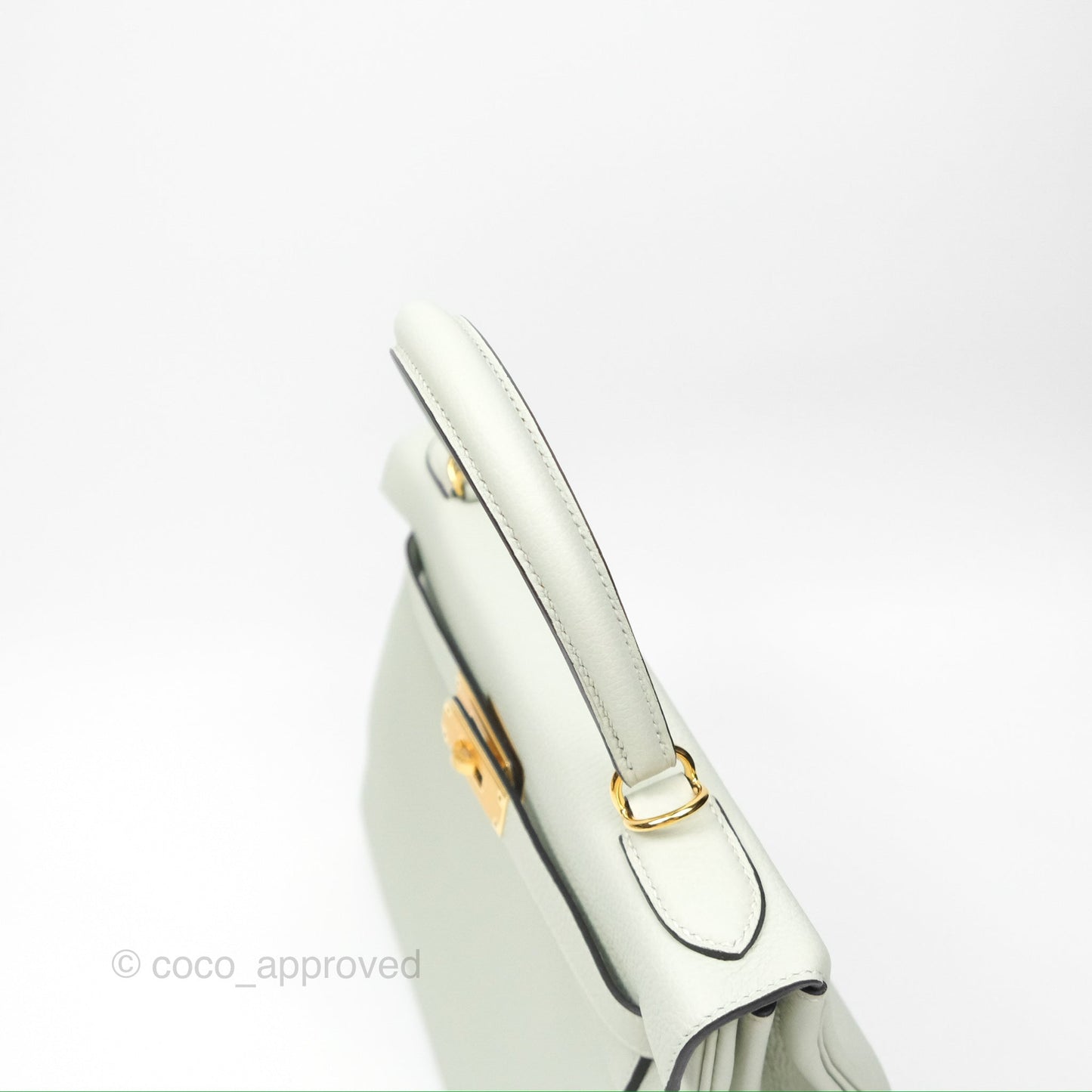 Hermès Kelly II 28 Retourne Togo Gris Neve Gold Hardware