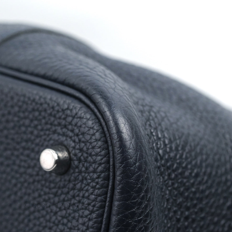 Hermès Picotin 22 Bleu Nuit 2Z Clemence Palladium Hardware