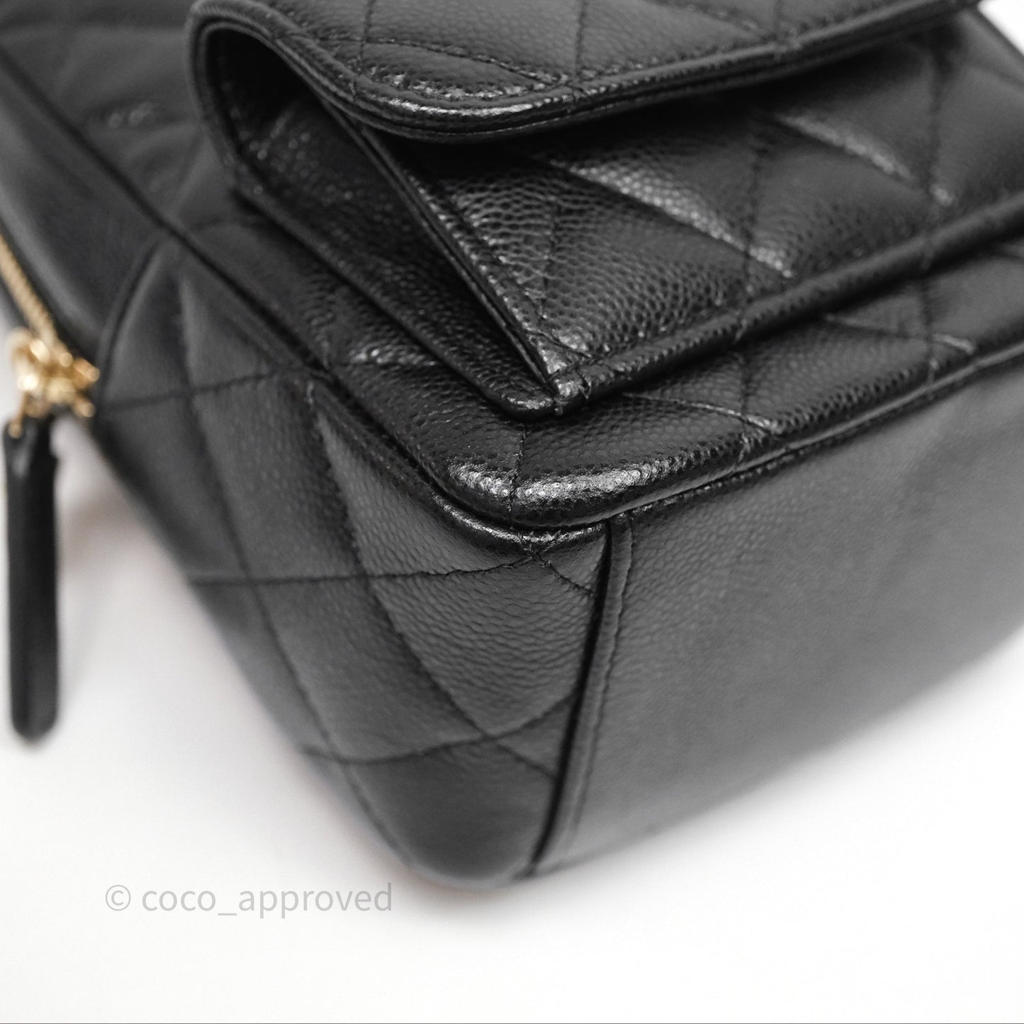 Chanel Classic Mini Backpack Black Caviar Gold Hardware