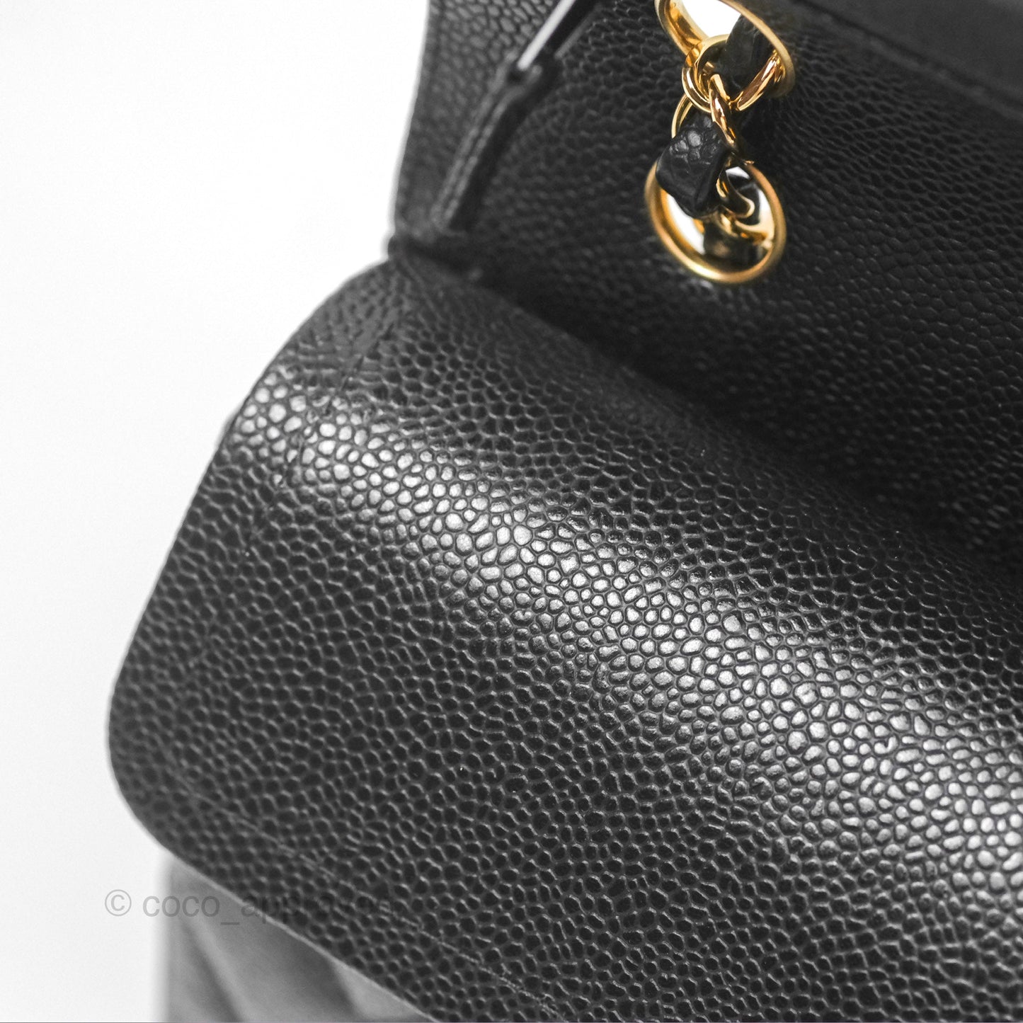 Chanel Small Classic Flap Quilted Black Caviar Gold Hardware