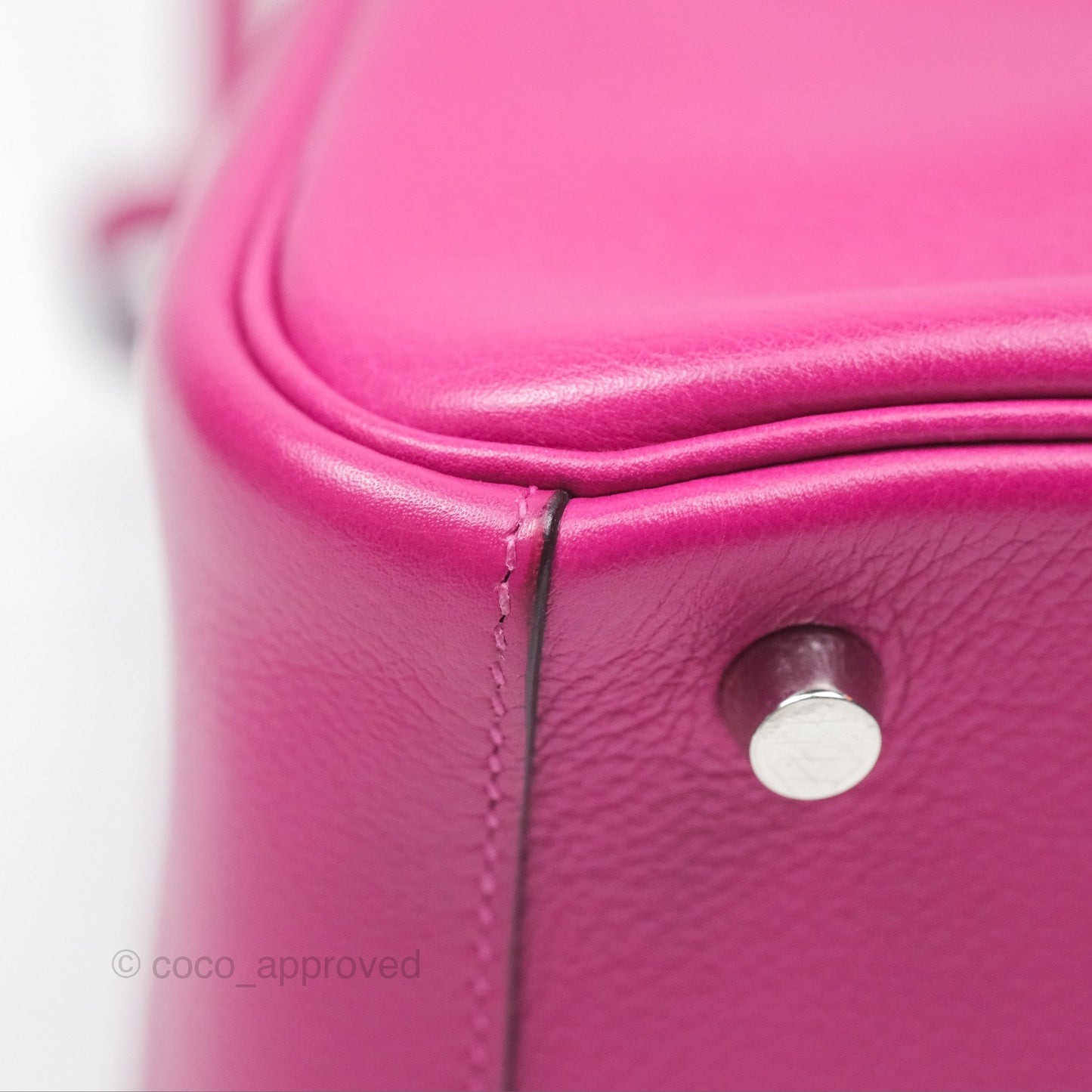 Hermès Lindy 26 Rose Pourpre Evercolor Palladium Hardware