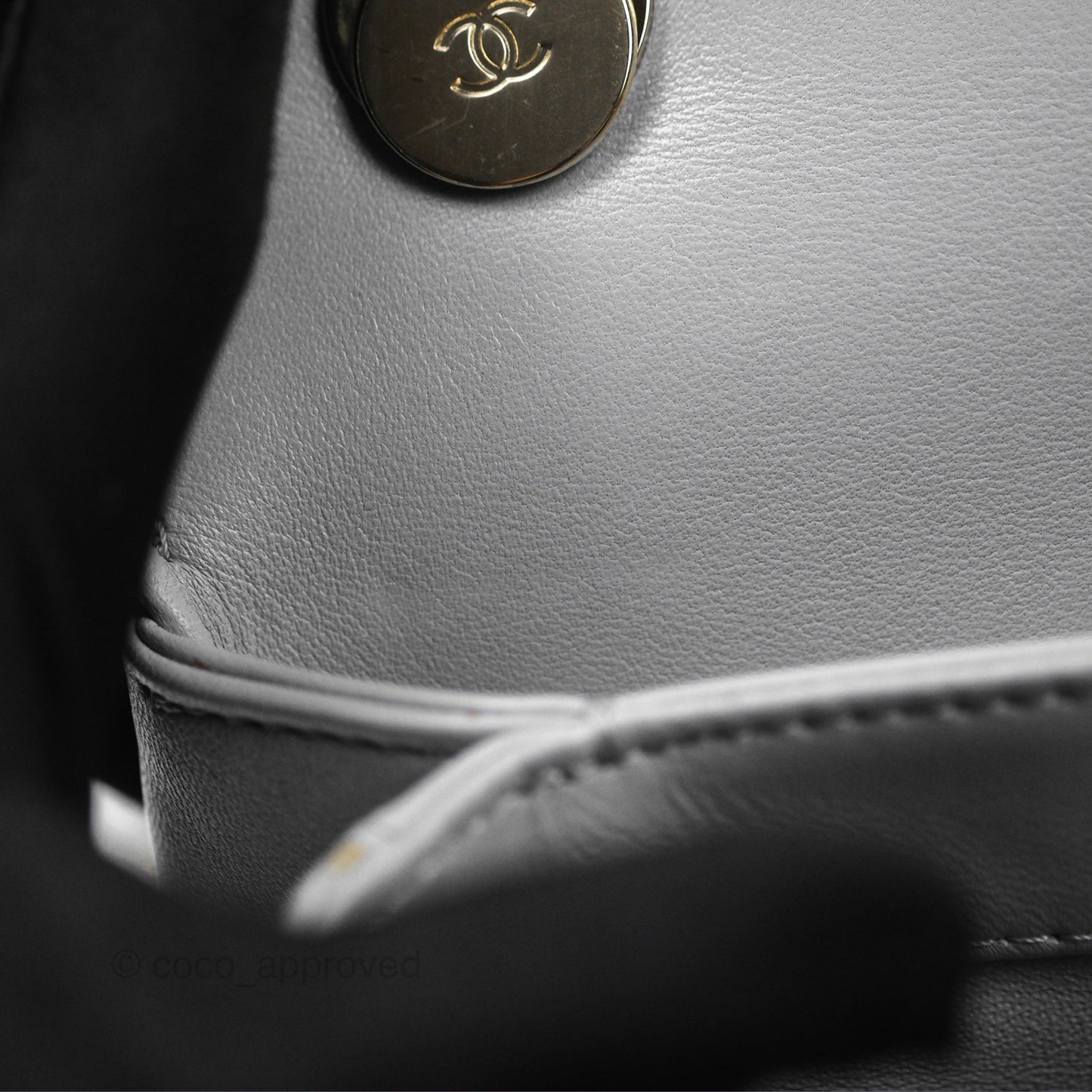 Chanel Small Trendy CC Grey Lambskin Gold Hardware