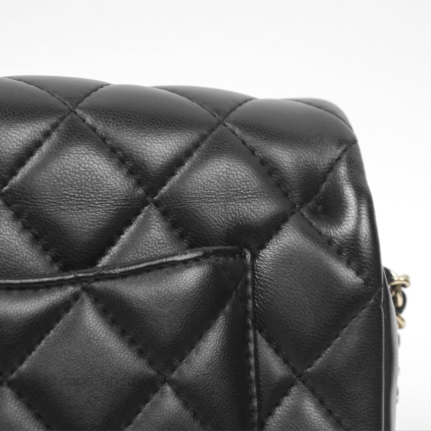 Chanel Small My Precious Flap Black Lambskin Gold Hardware