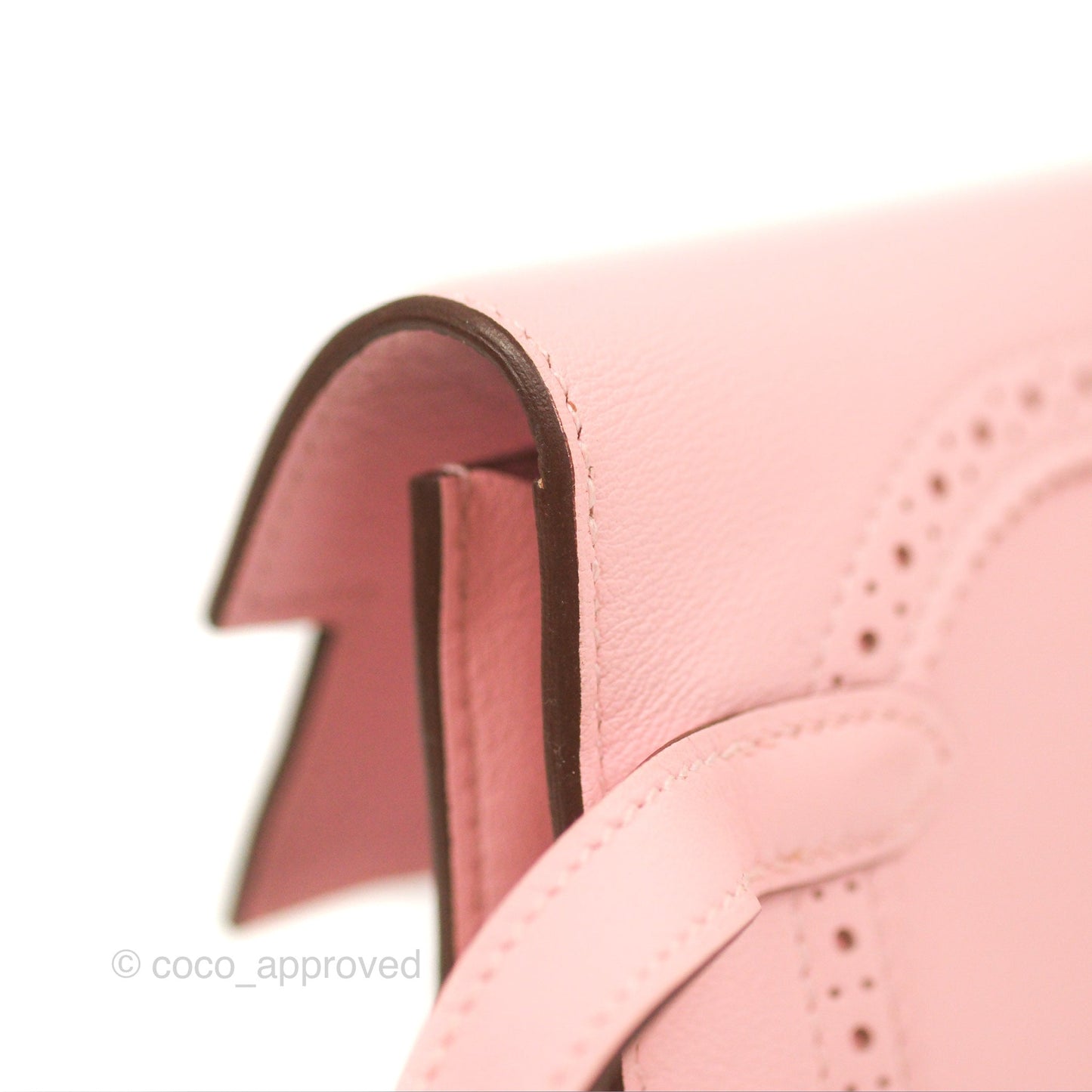 Hermès Ghillies Kelly Wallet Rose Sakura Swift Palladium Hardware