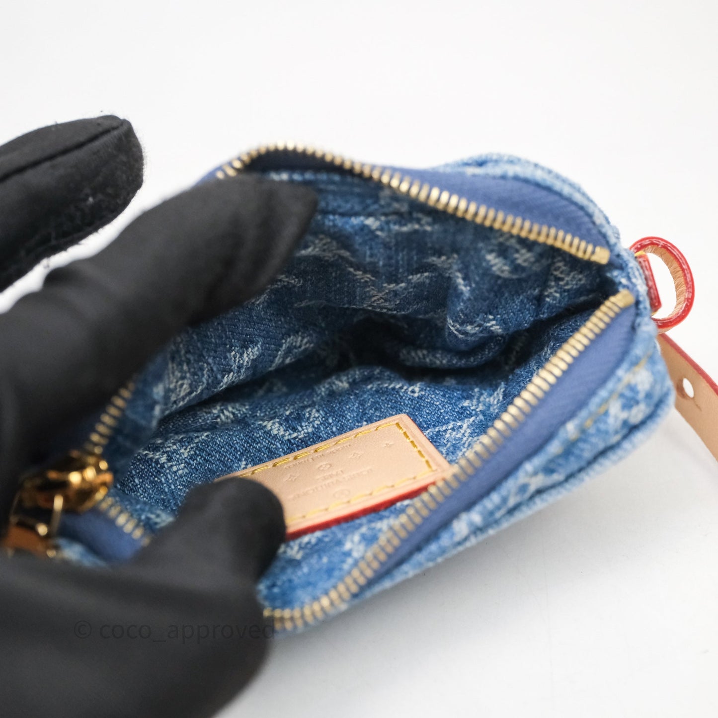 Louis Vuitton Croissant MM Denim Blue Monogram