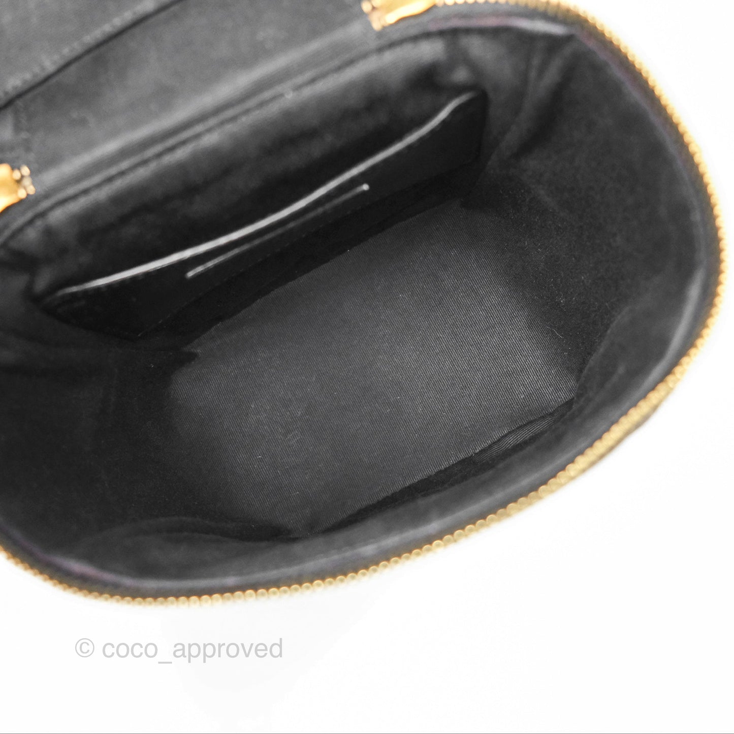Saint Laurent 80's Vanity Bag Quilted Black Grained Calfskin