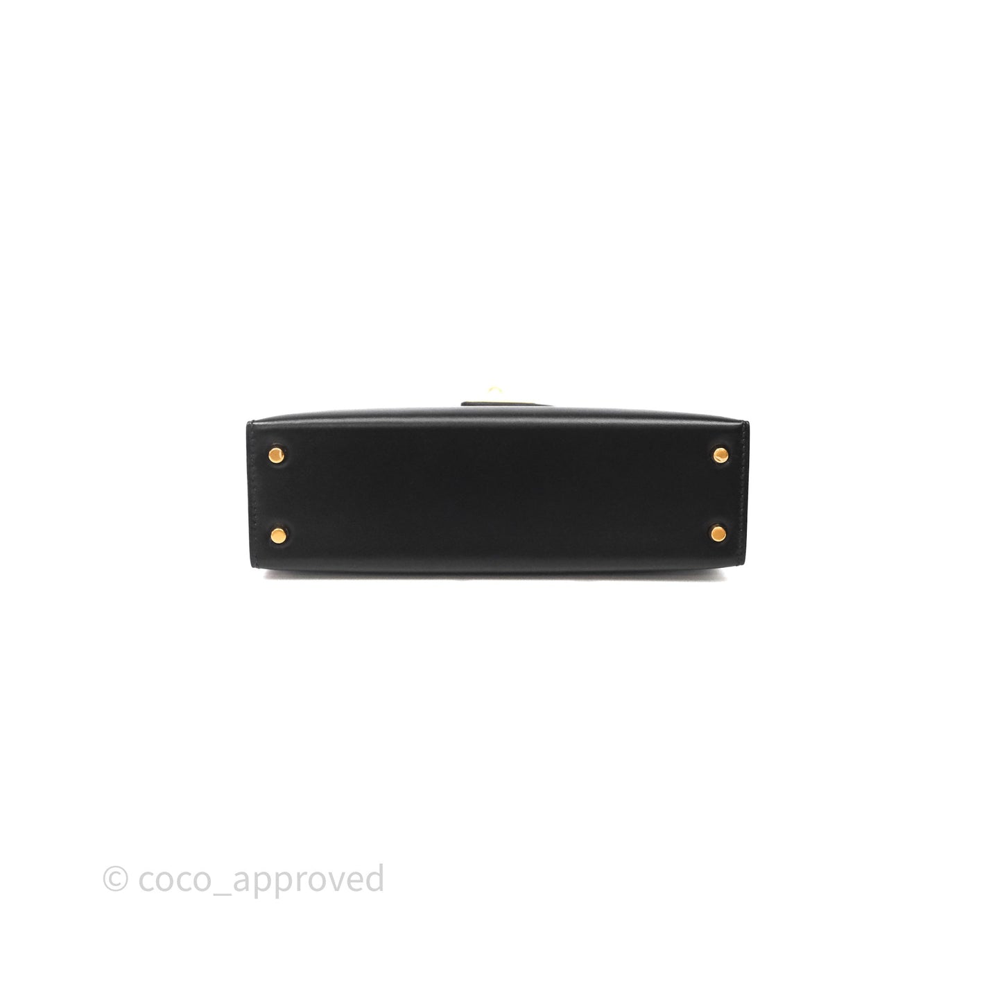 Hermès Mini Kelly II Black Noir 89 Box Leather Gold Hardware
