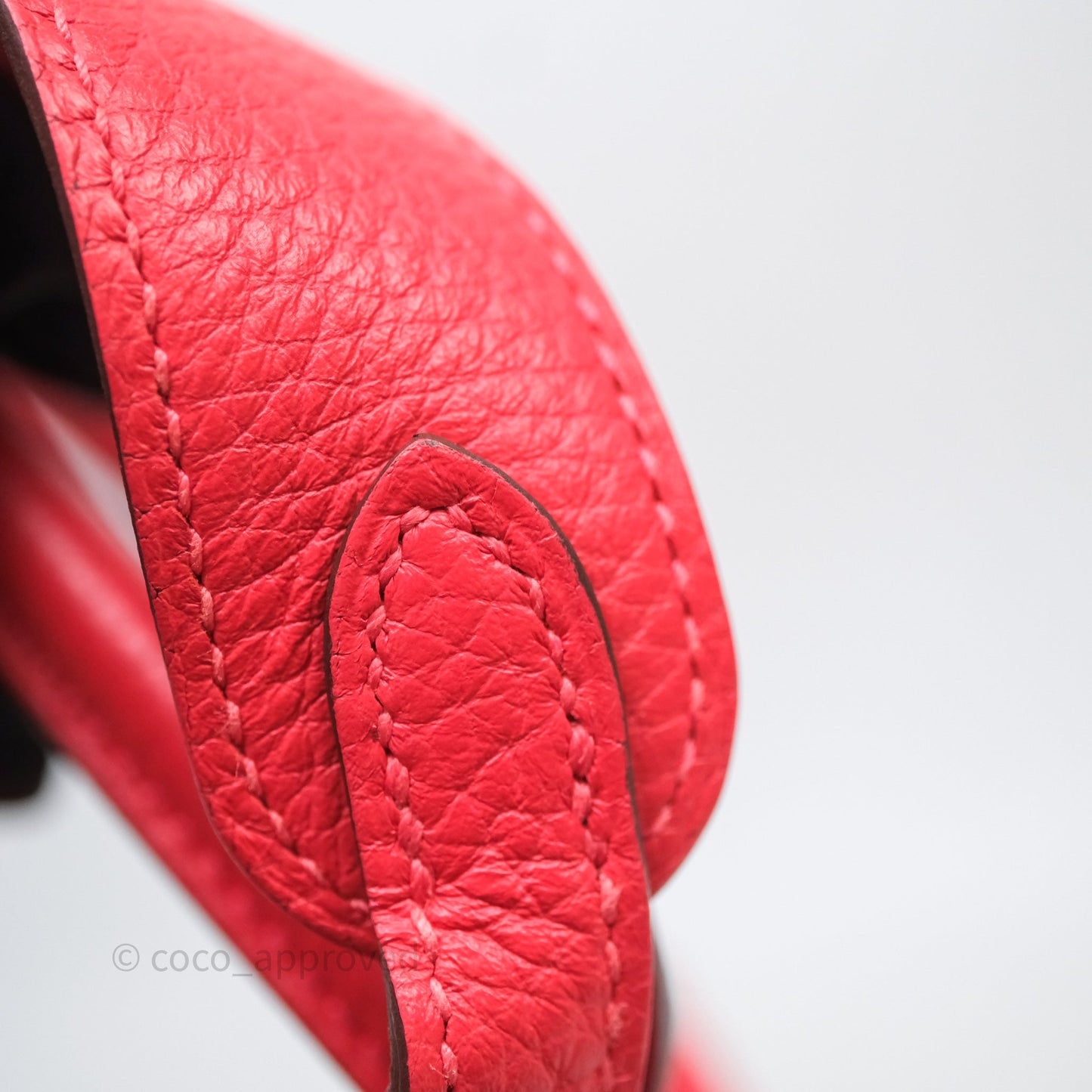 Hermes Lindy 26 Clemence Rouge Palladium Hardware