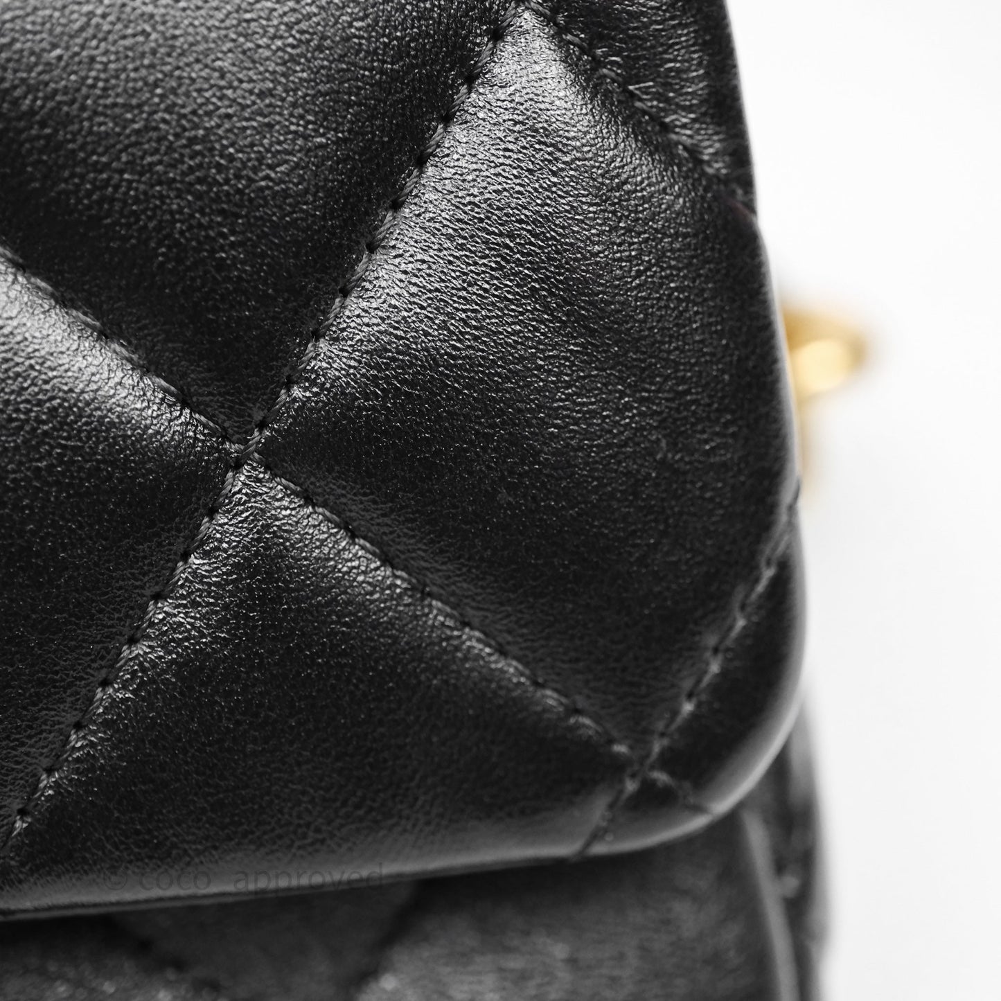 Chanel Small Funky Town Black Lambskin Aged Gold Hardware