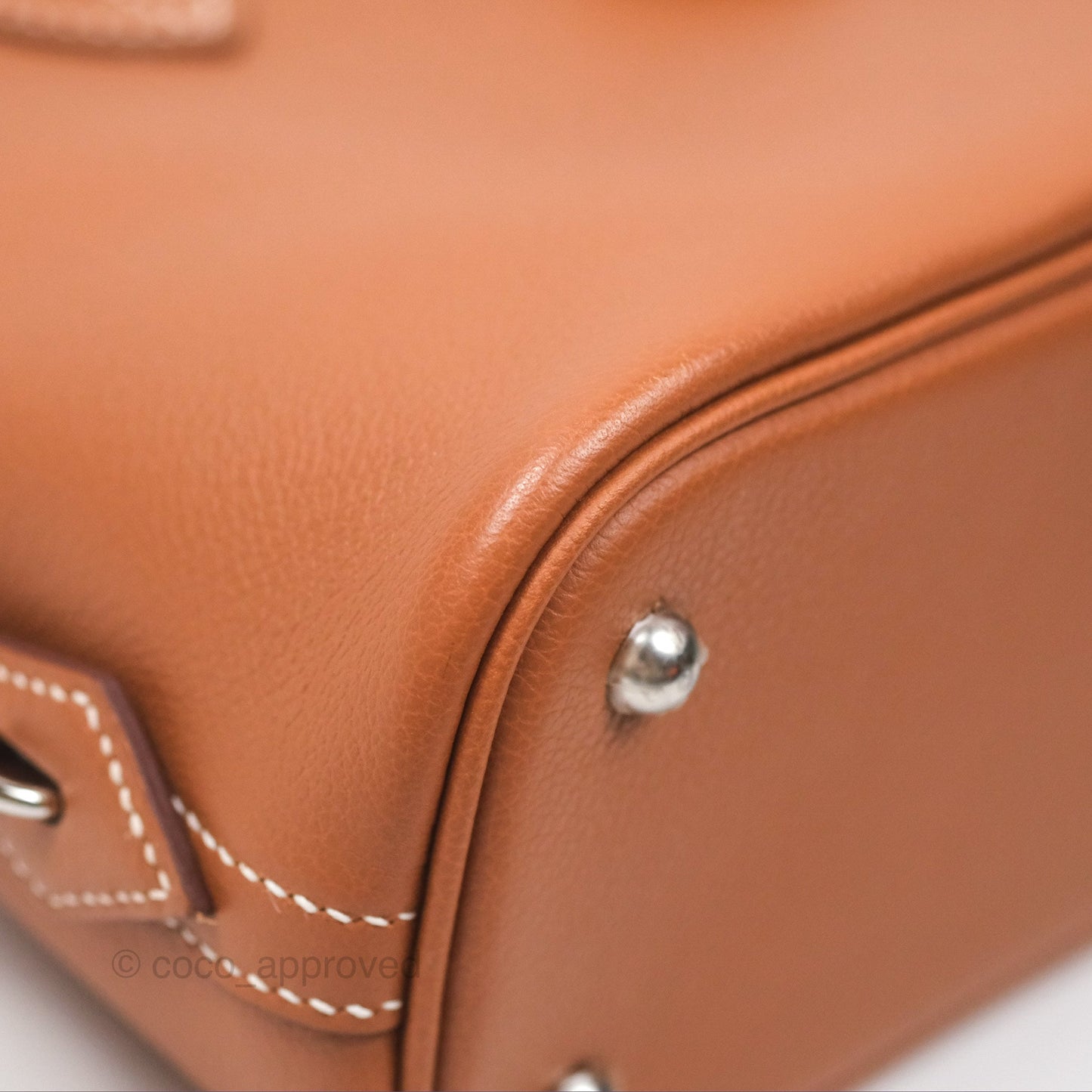 Hermès Bolide 1923 25 Gold 37 Evercolor Palladium Hardware