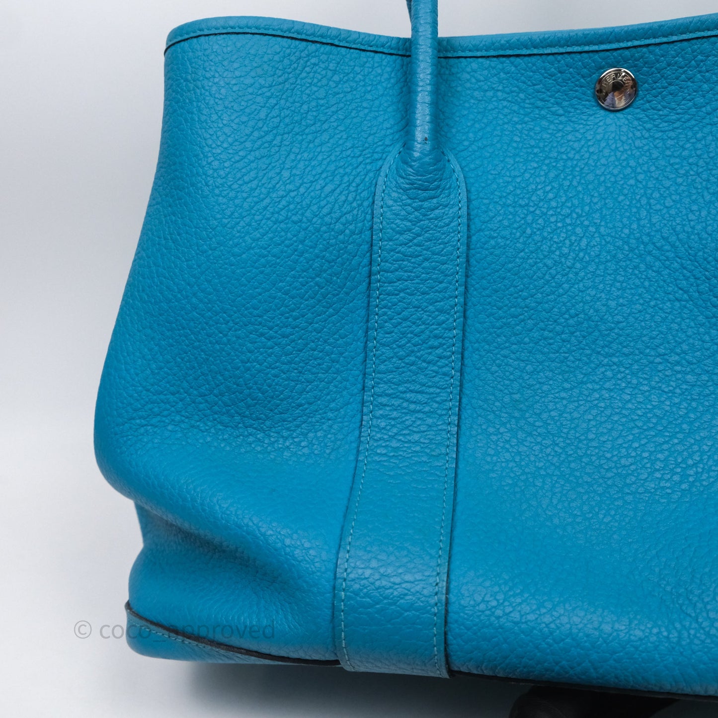 Hermès Garden Party 36 Celeste 7N Palladium Hardware