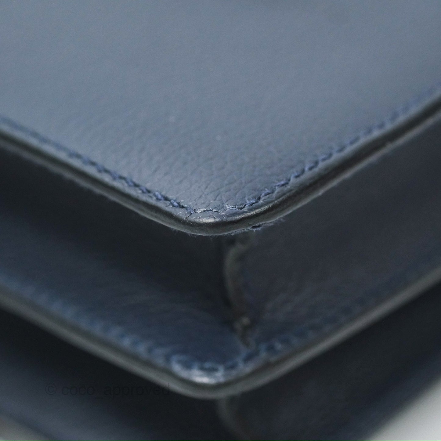 Hermès Roulis Mini 18 Blue Nuit Evercolor Palladium Hardware