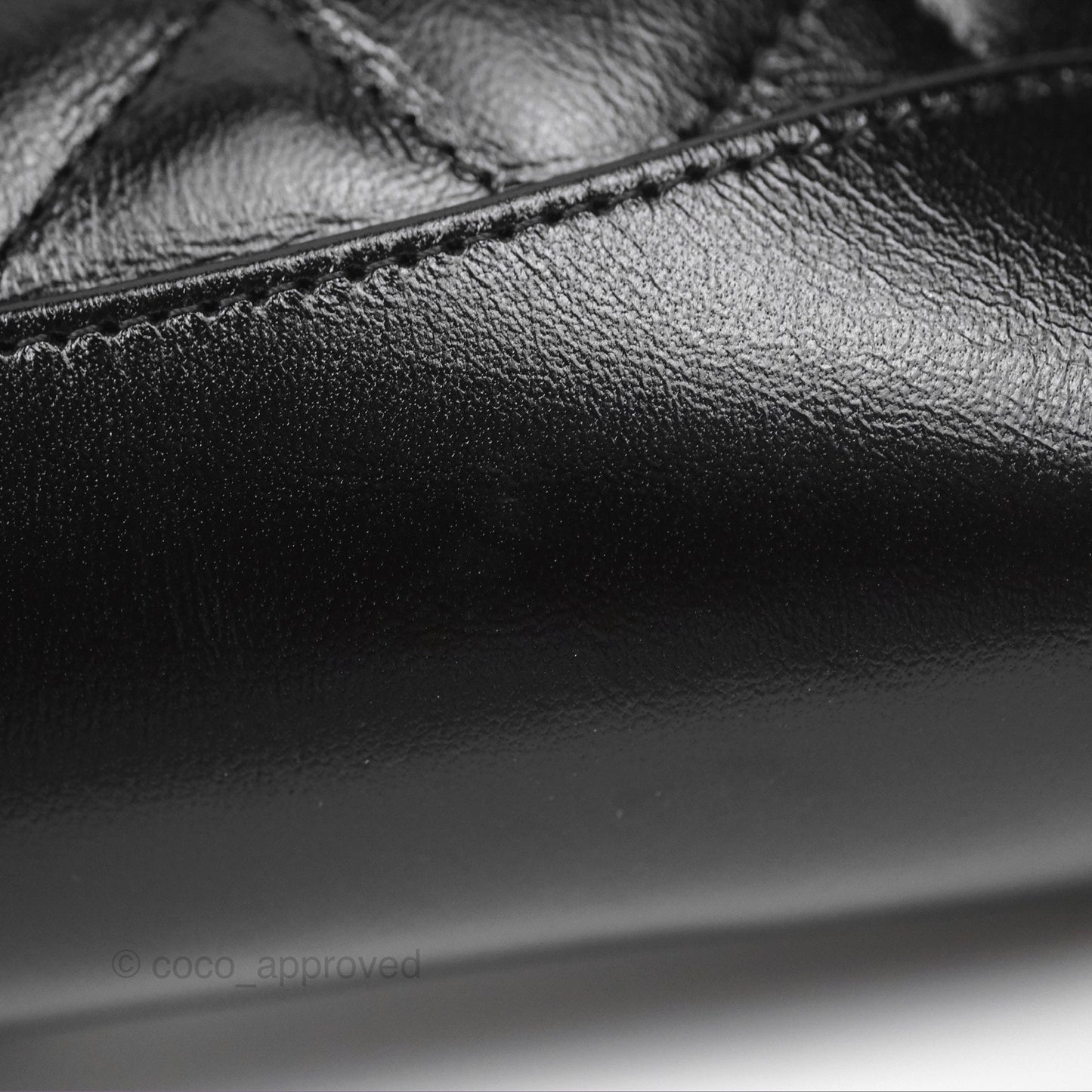 Chanel Nano 31 Black Shiny Lambskin Gold Hardware