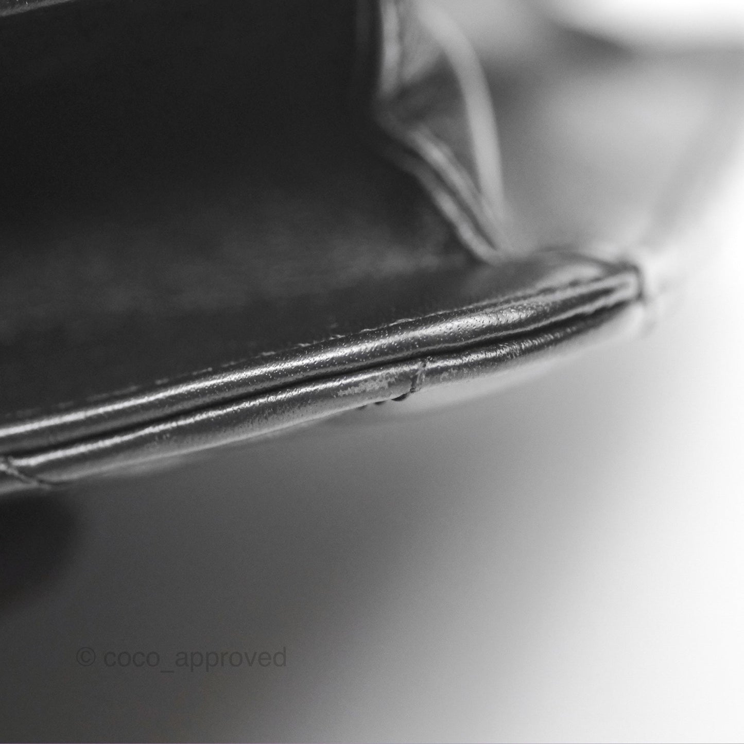 Chanel Chain Handle Small Flap Bag Black Calfskin
