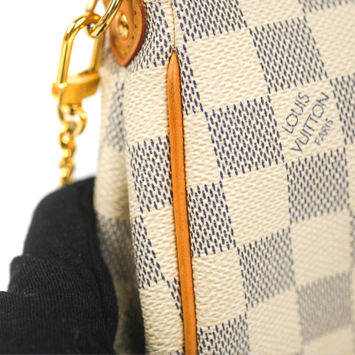 Louis Vuitton Eva Clutch With Strap Damier Azur