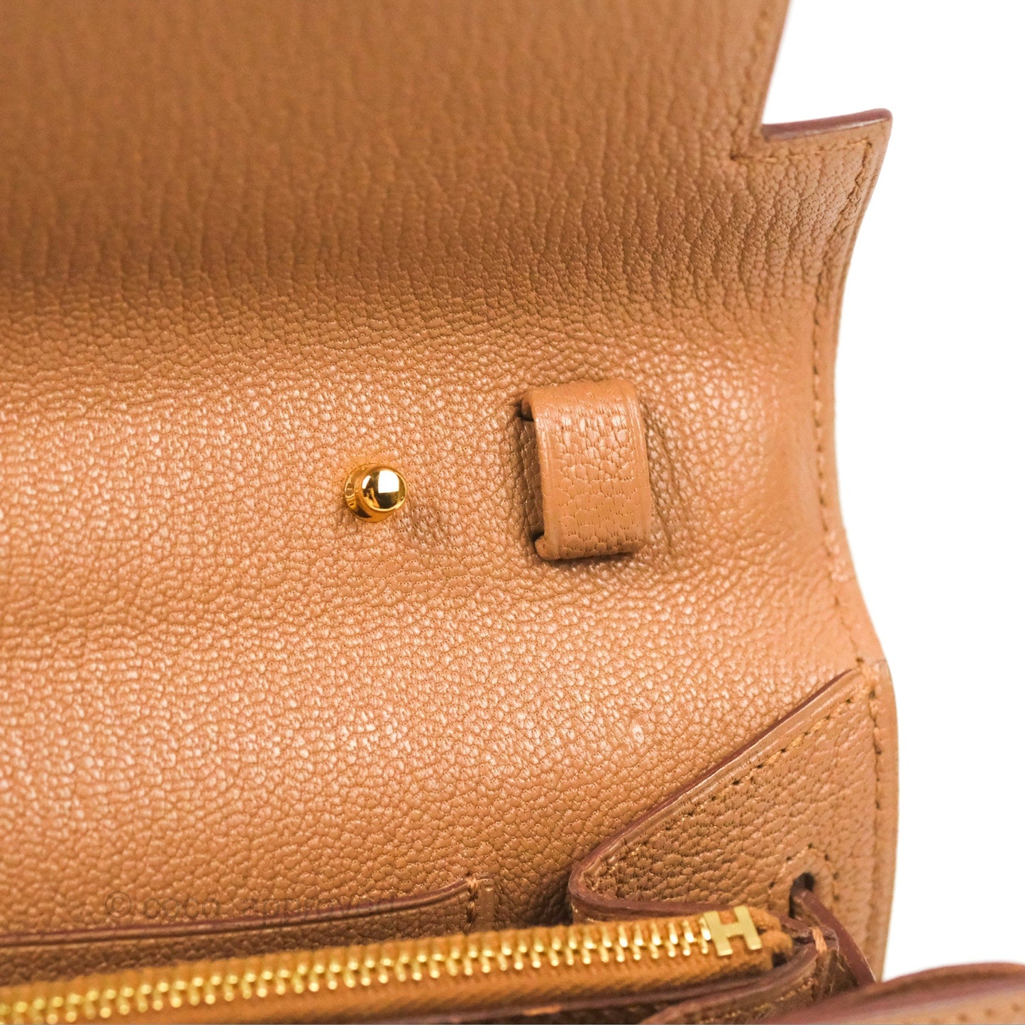 Hermès Kelly To Go Wallet Quebracho Chevre Mysore Gold Hardware