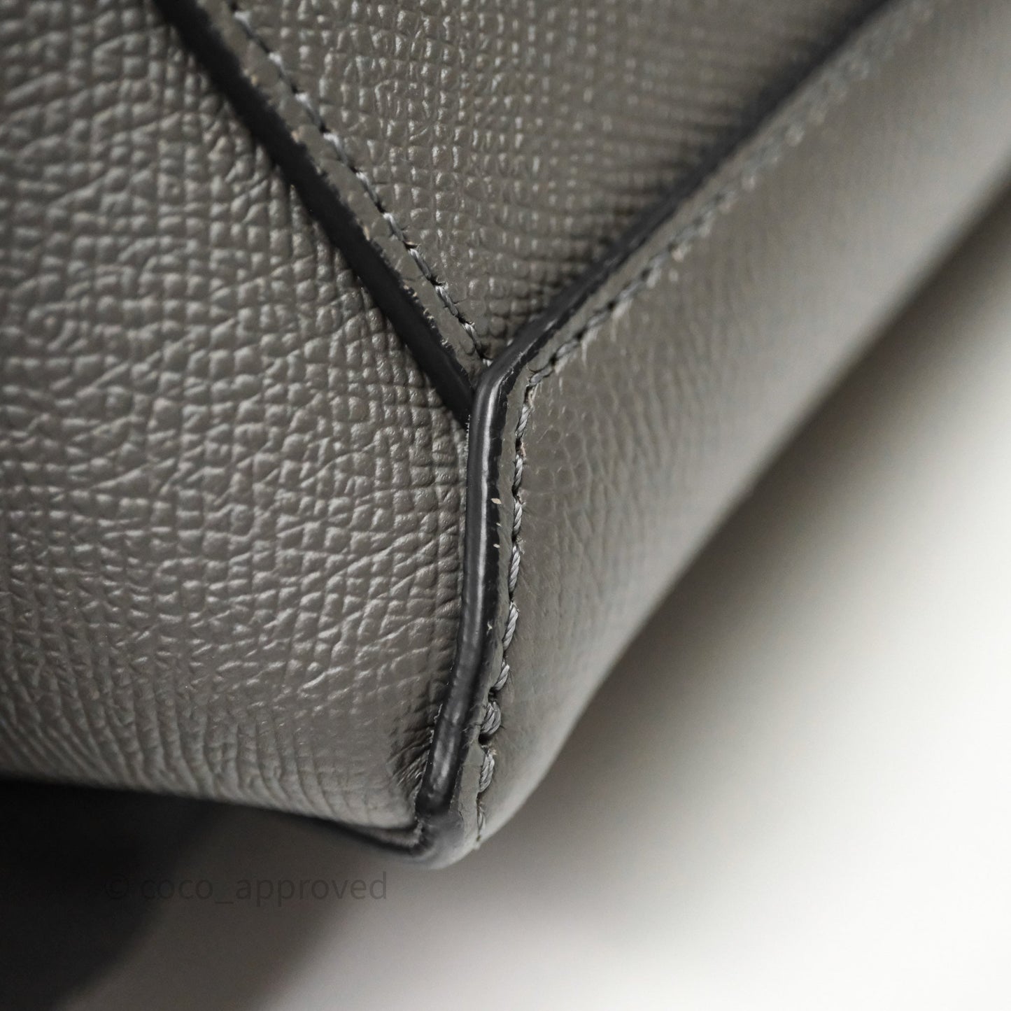 Celine Nano Belt Bag Grey Grained Calfskin Gold Hardware