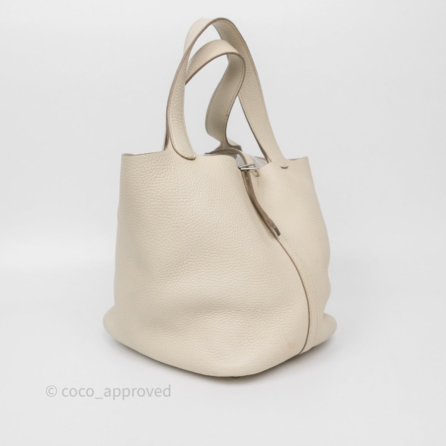 Hermès Picotin 22 Beton Clemence Palladium Hardware