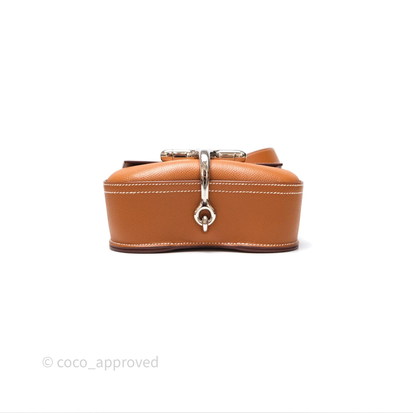 Hermès Della Cavalleria Mini Bag Gold 37 Epsom Palladium Hardware