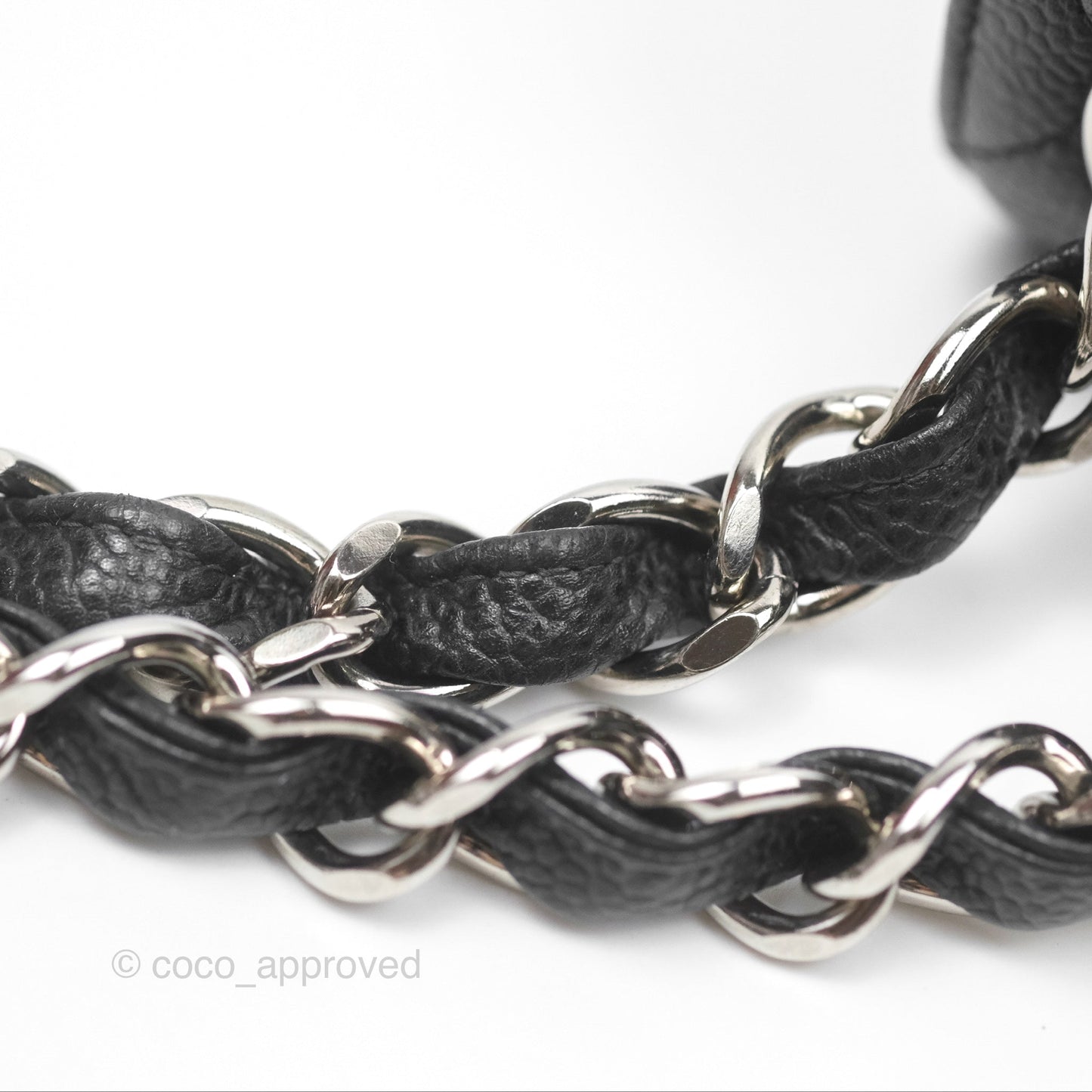 Chanel Classic Vintage Jumbo Single Flap Black Caviar Silver Hardware