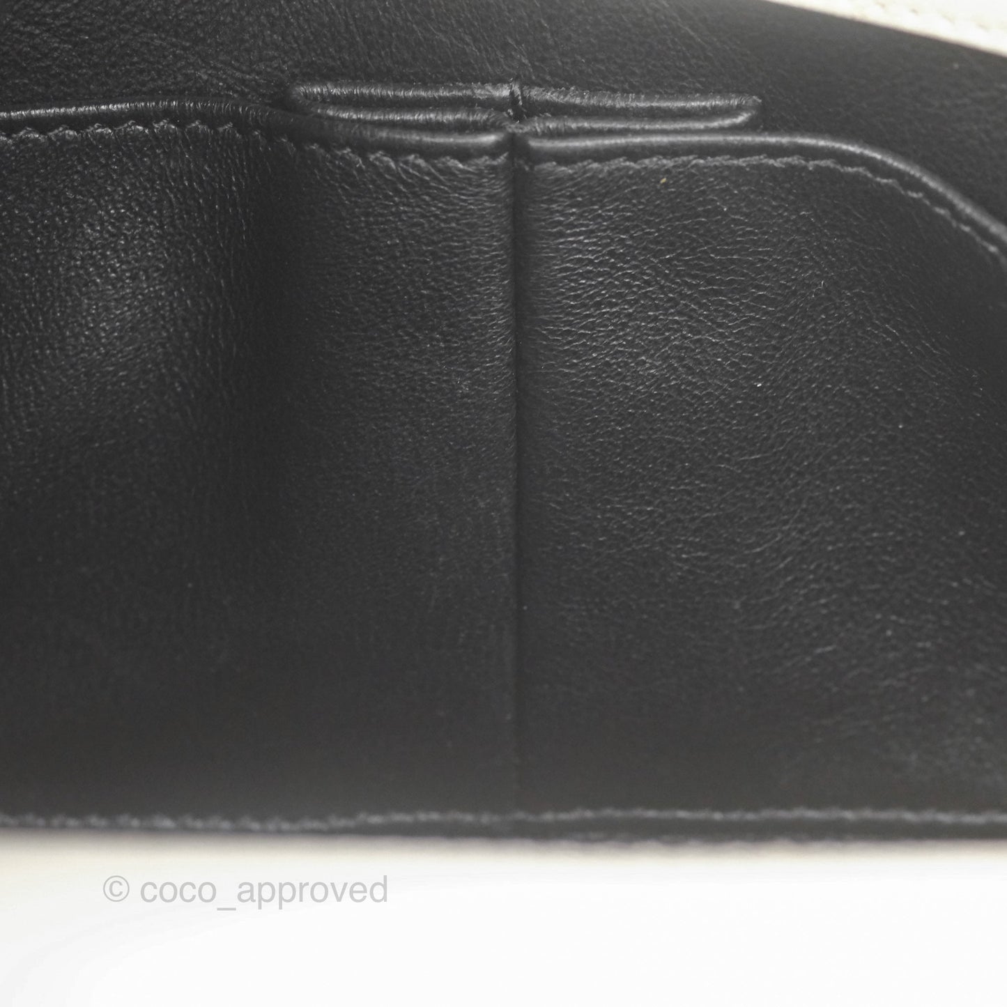 Chanel Small CC Filigree Flap Quilted Ivory Caviar