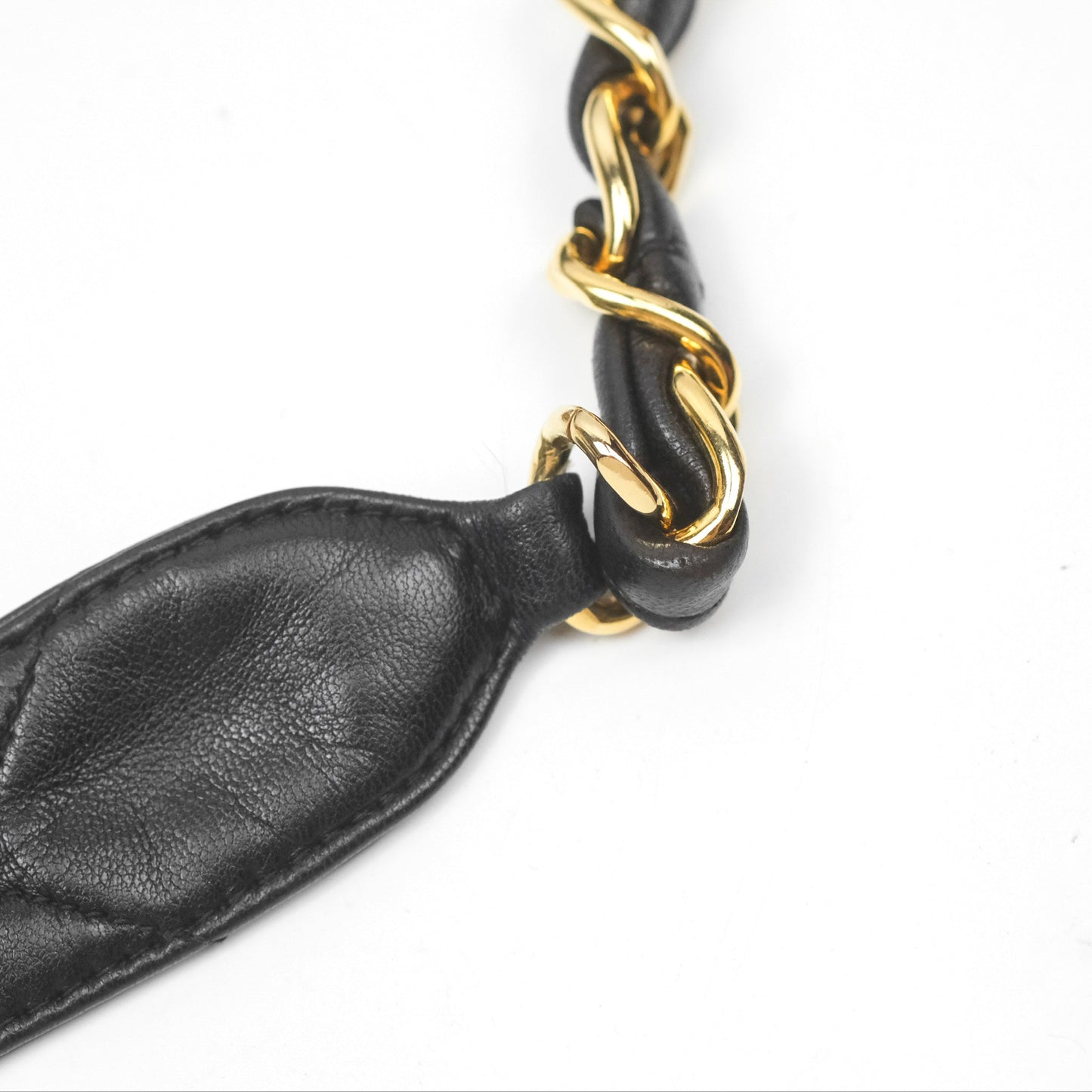 Chanel Vintage Flap Bag Black Lambskin 24K Gold Hardware