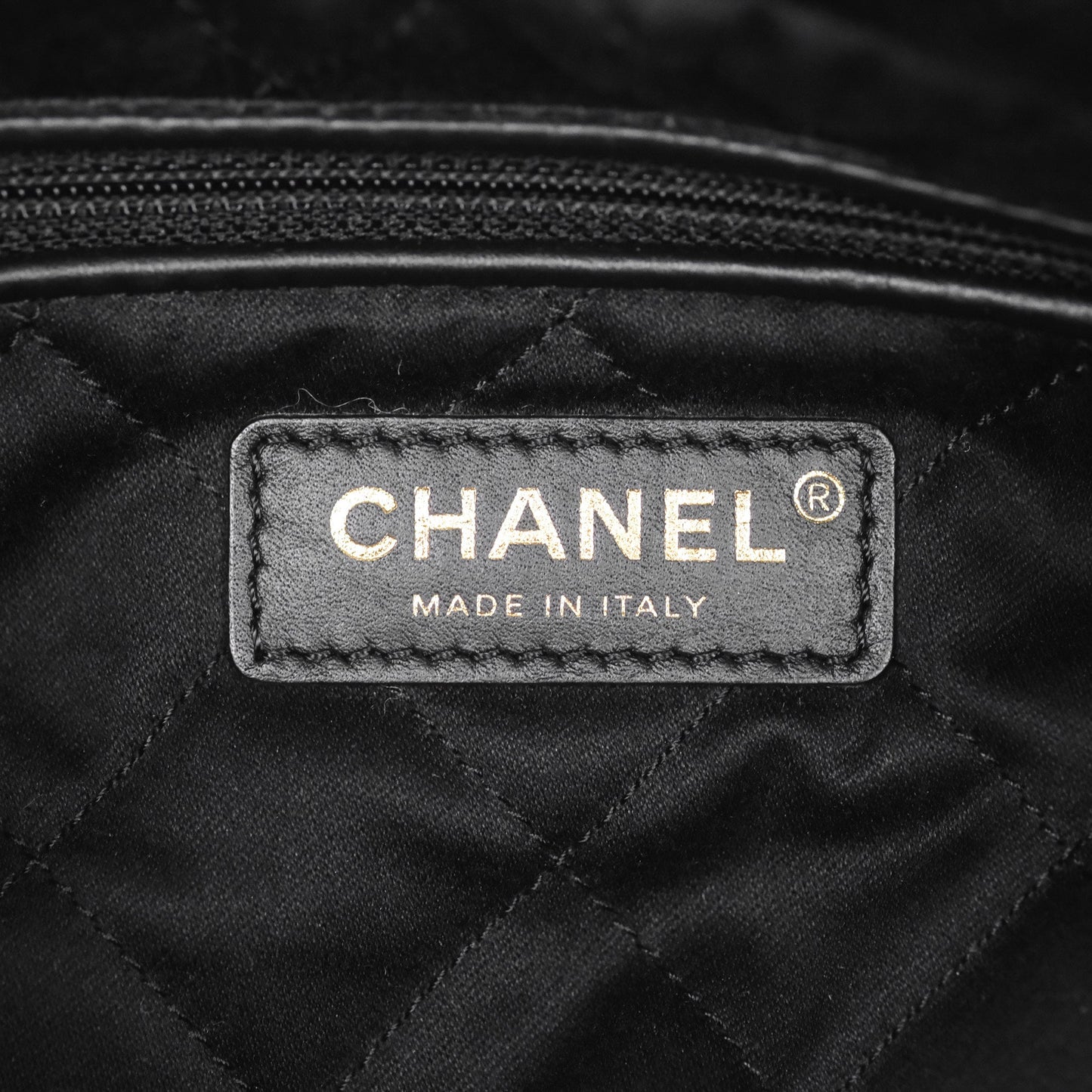 Chanel 22 Bag Small Black Shiny Calfskin Aged Gold Hardware