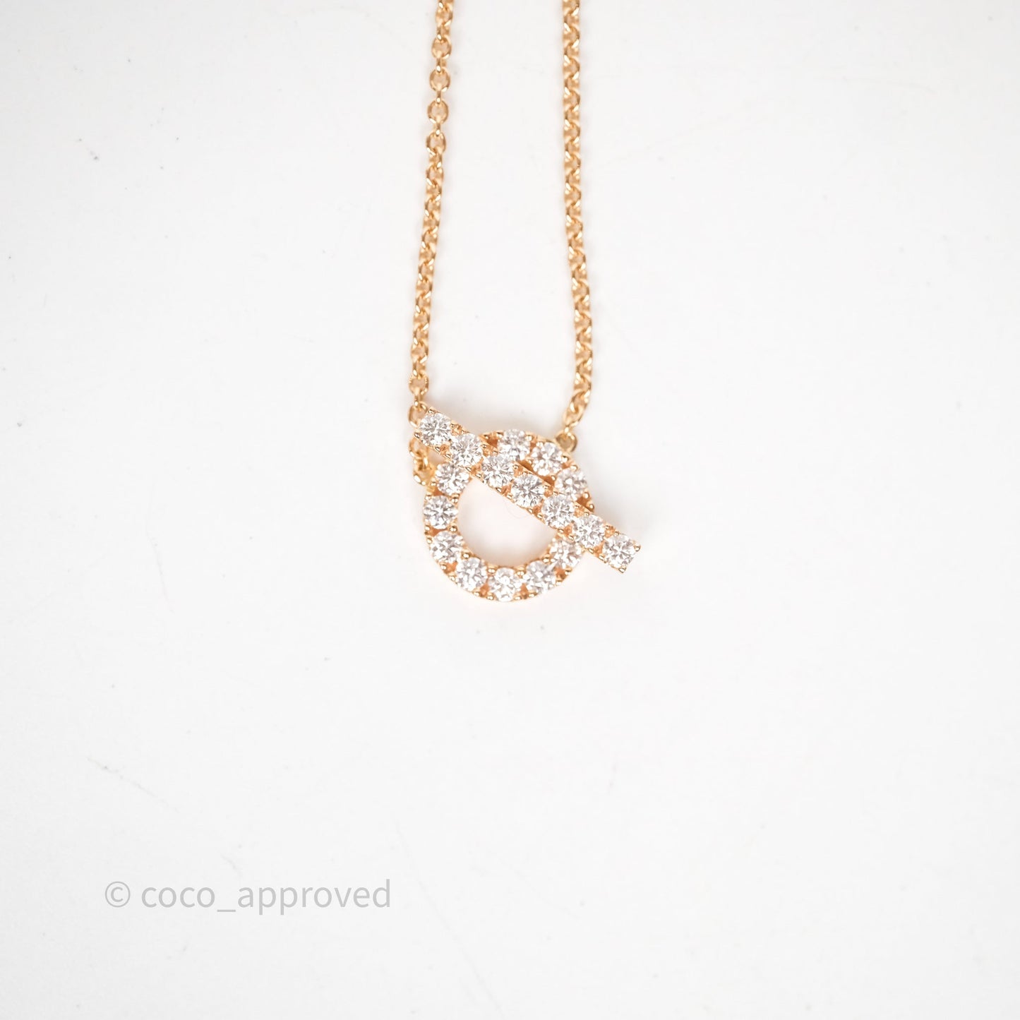 Hermès Finesse Necklace Rose Gold