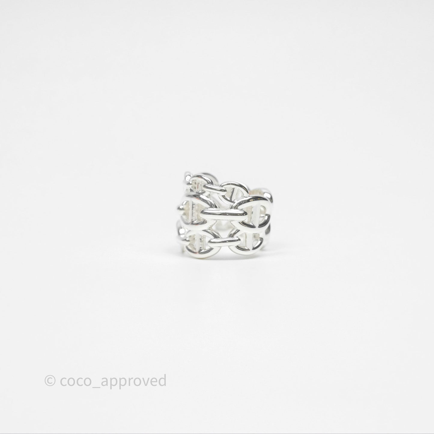 Hermès Chaine d'ancre Enchainee Ring Size 52