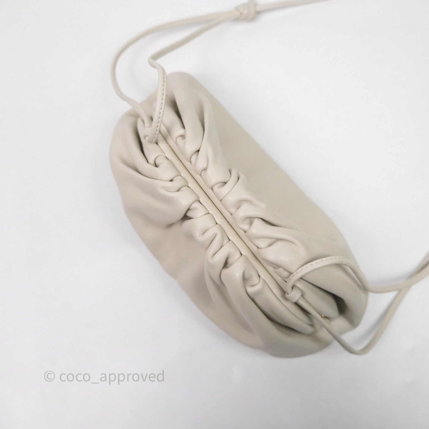 Bottega Veneta The Mini Pouch Ivory Calfskin