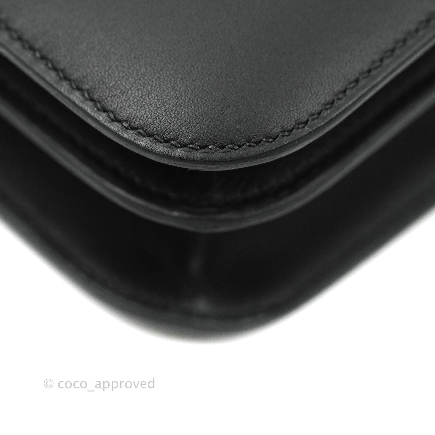 Hermès Constance Mini 18cm Black Swift Marble Lock