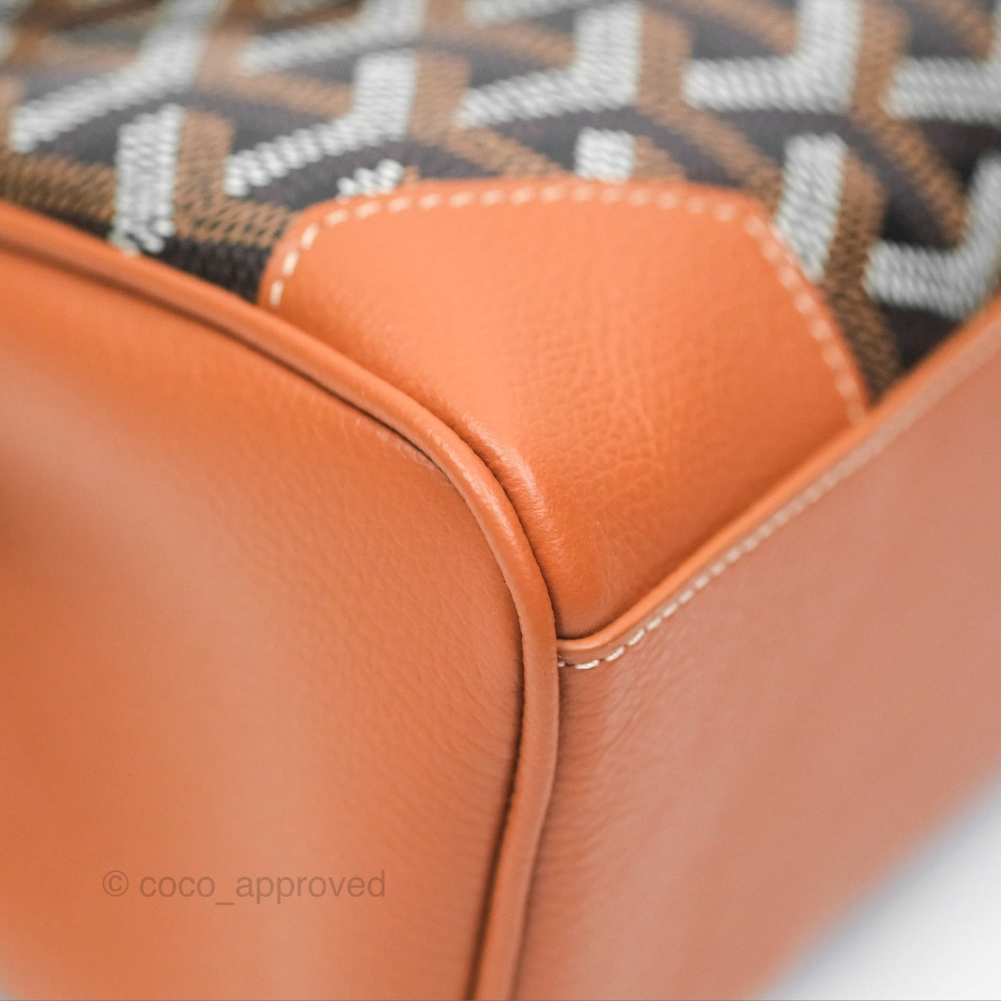 Goyard Saïgon Mini Bag Tan Goyardine Canvas/Chevroches Calfskin