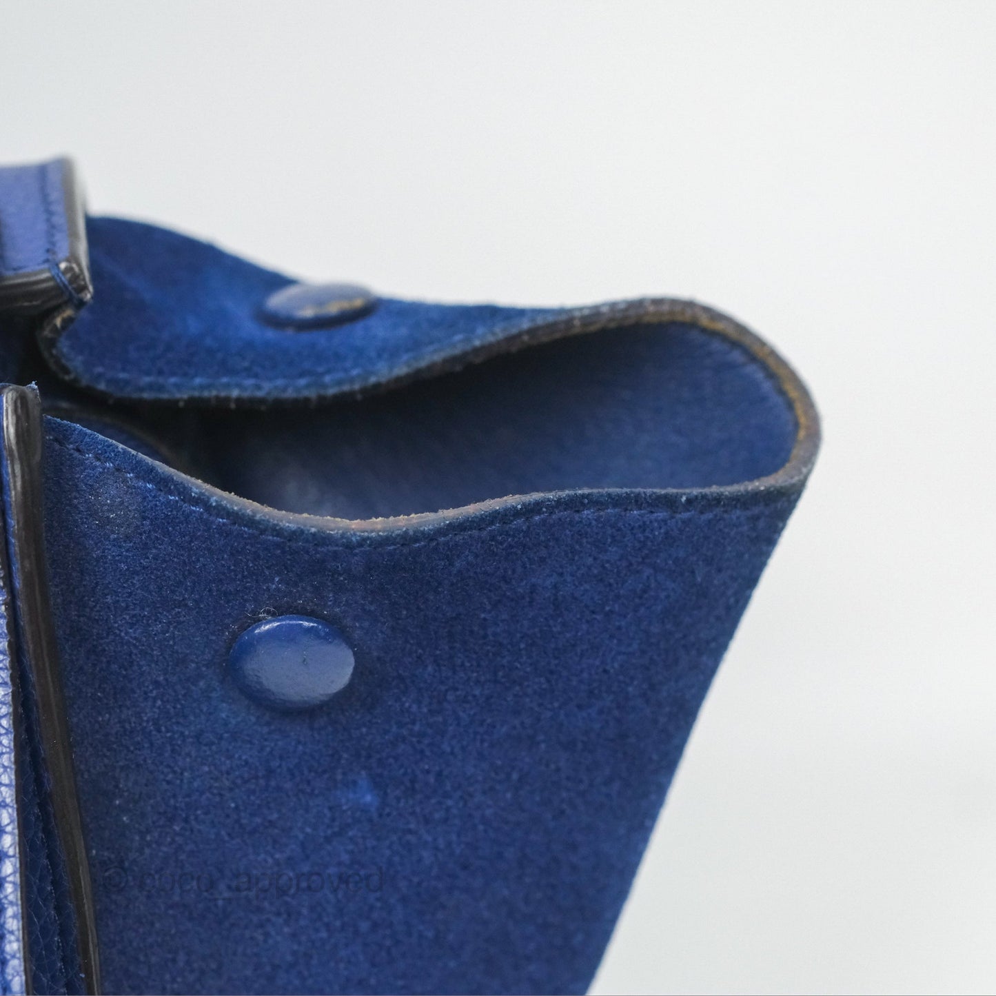 Celine Small Sleek Trapeze Blue Calfskin