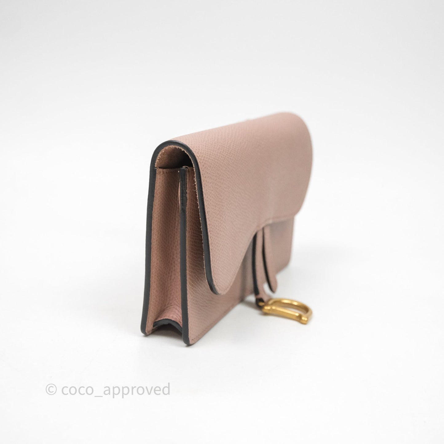 Christian Dior Saddle Belt Pouch Dusty Pink Matte Calfskin Gold Hardware