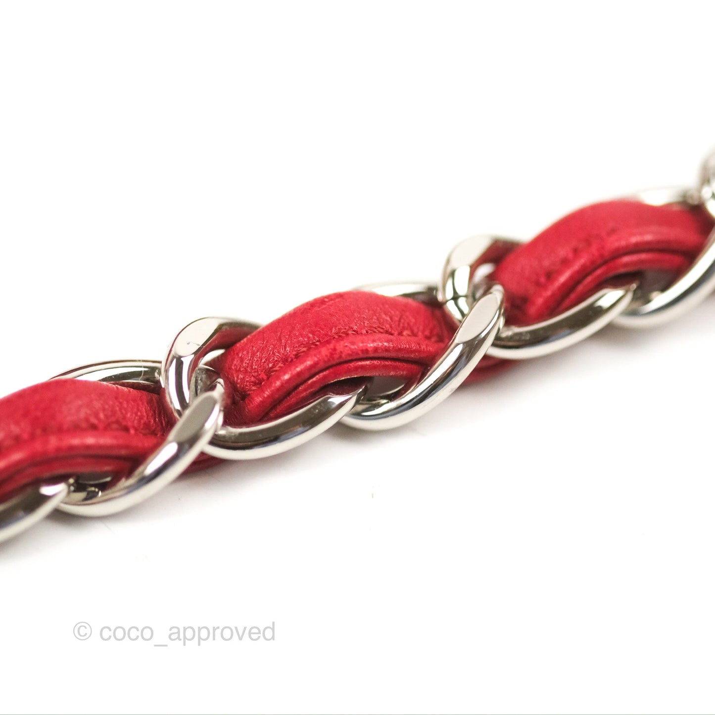Chanel Jumbo Double Flap Red Lambskin Silver Hardware⁣⁣
