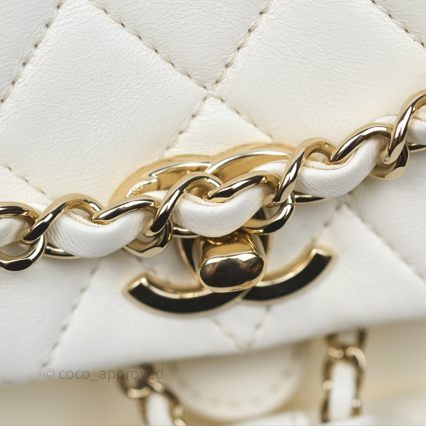 Chanel Quilted Small Duma Drawstring Backpack White Calfskin Gold Hardware