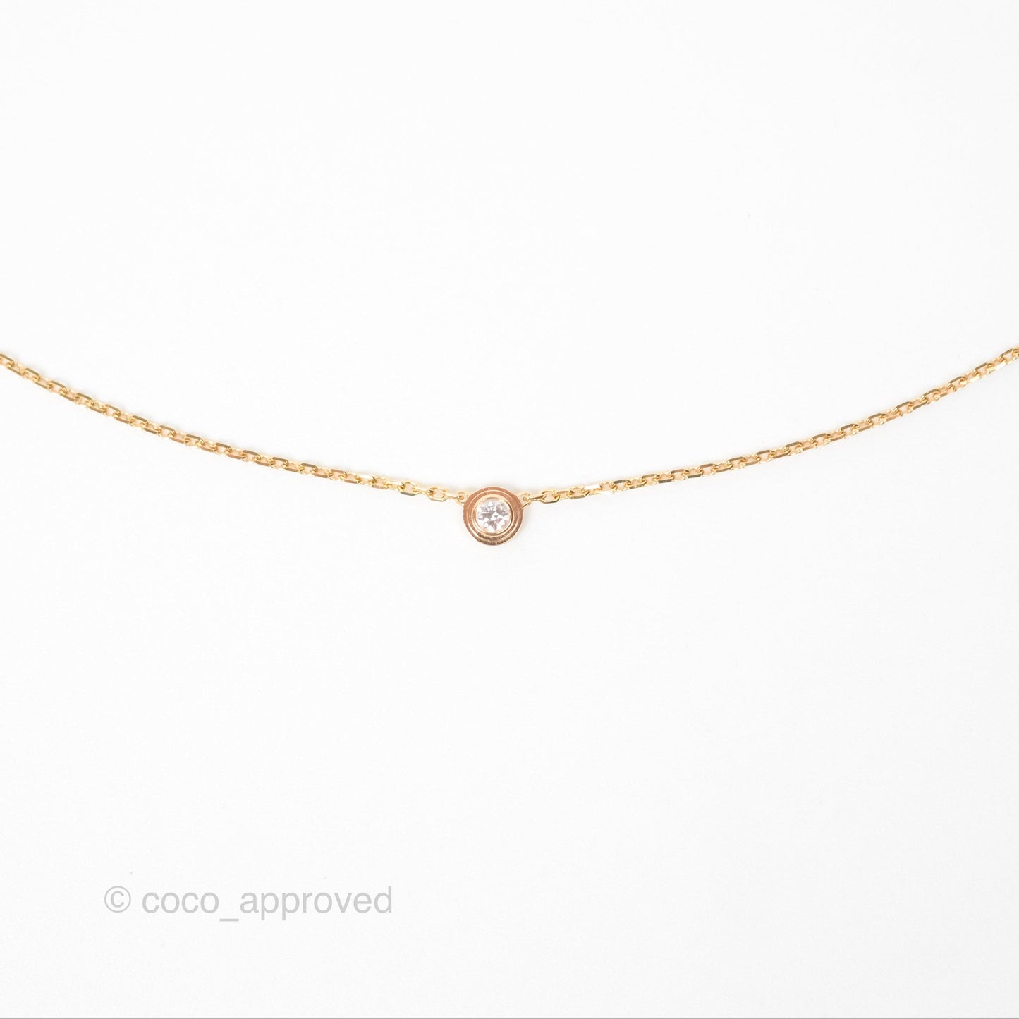 Cartier d'Amour Necklace XS Diamond Rose Gold