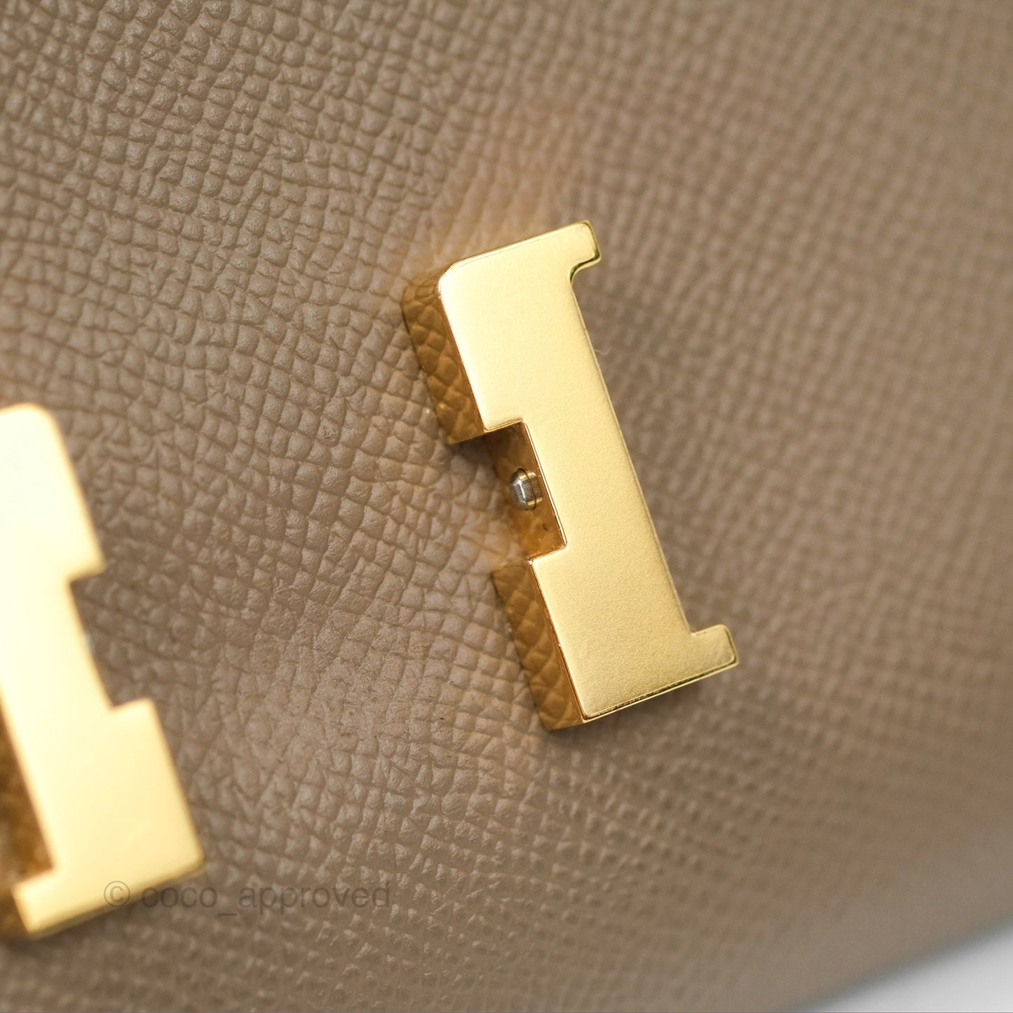Hermès Constance To Go Wallet Etoupe Epsom Gold Hardware