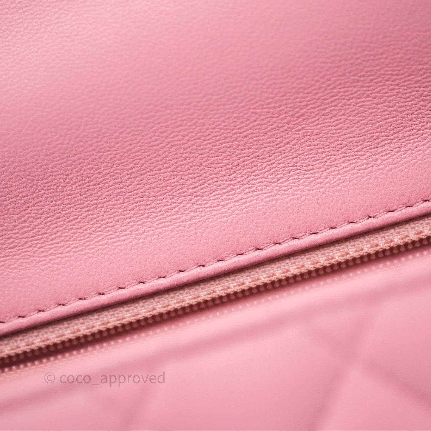 Chanel Mini Square Flap Quilted Pink Lambskin Gold Hardware