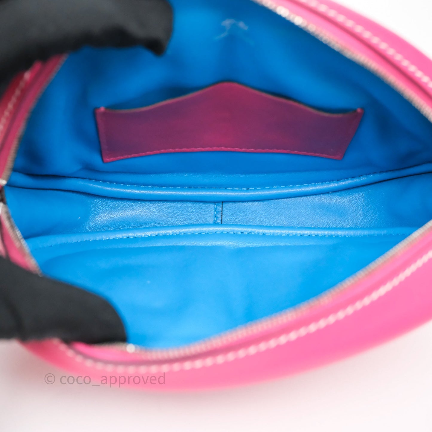 Hermes In-The-Loop Belt Bag 0D Rose Mexico/ 0F Bleu Frida Palladium Hardware