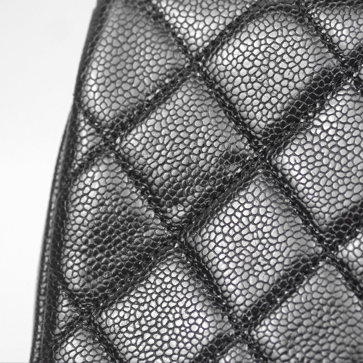 Chanel Quilted Mini Square Flap Bag So Black Caviar Incognito