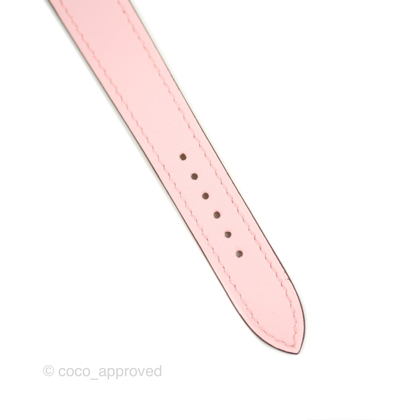 Hermès Heure H Watch Rose Sakura Swift Palladium Hardware
