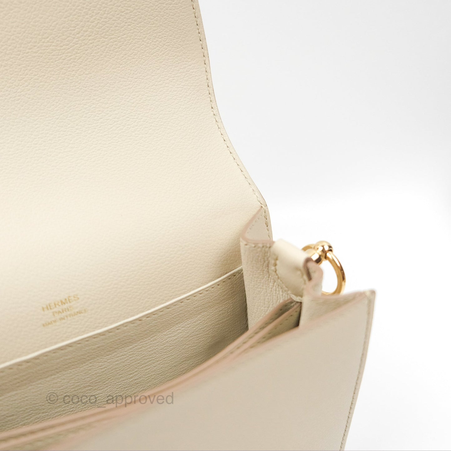 Hermès Roulis Mini 18 Beton Evercolor Permabrass Hardware