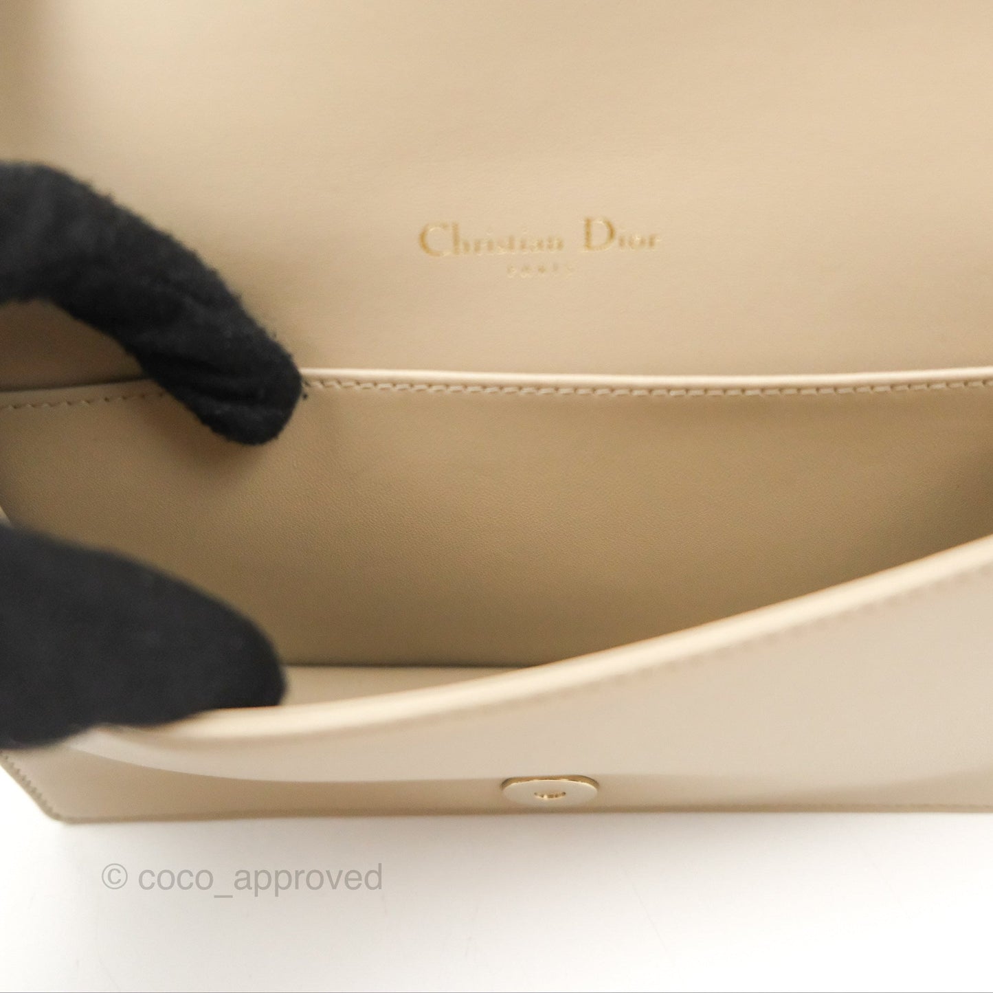 Dior Lady Dior Pouch on Chain Sand Cannage Lambskin