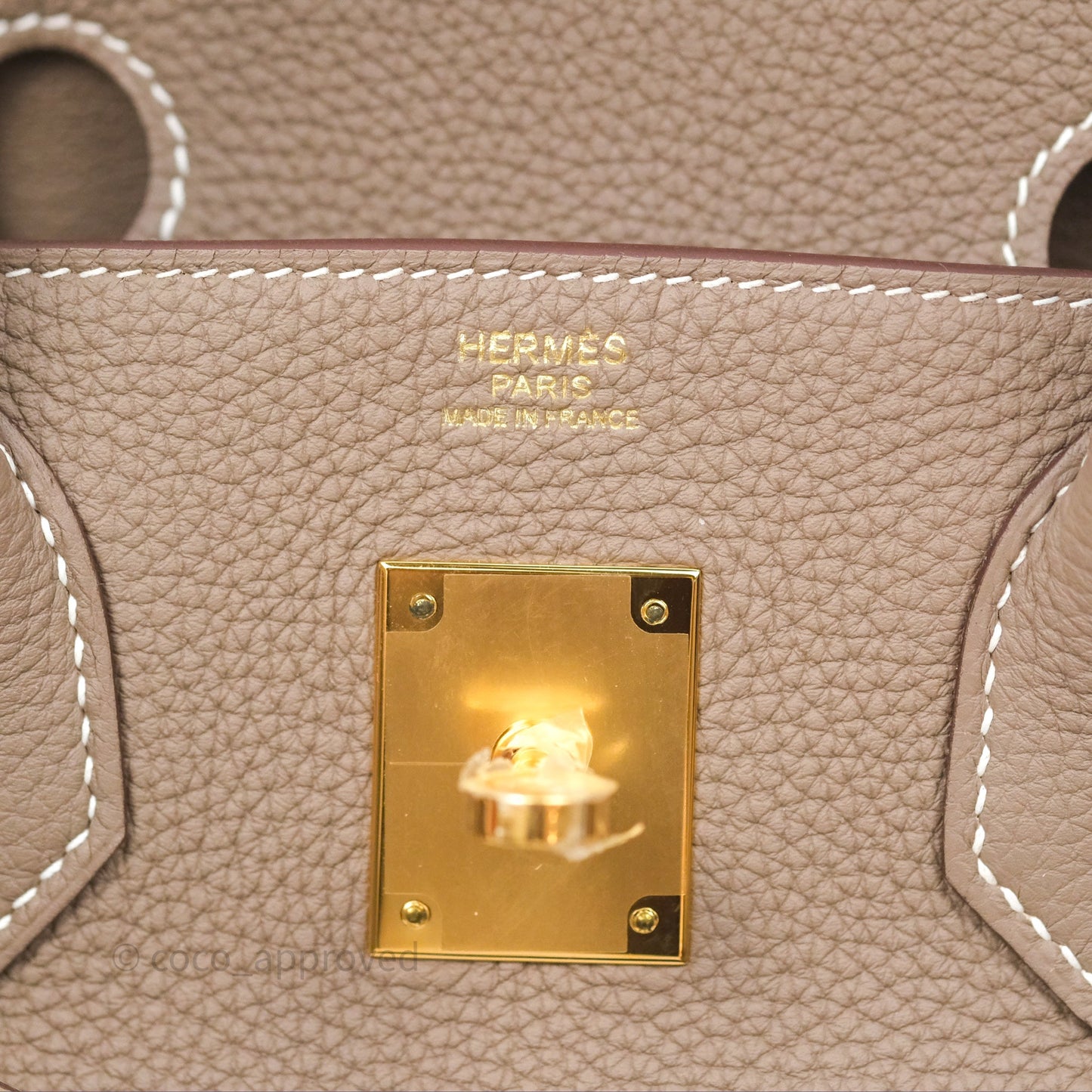 Hermès Birkin 30 Retourne Etoupe 18 Togo Gold Hardware
