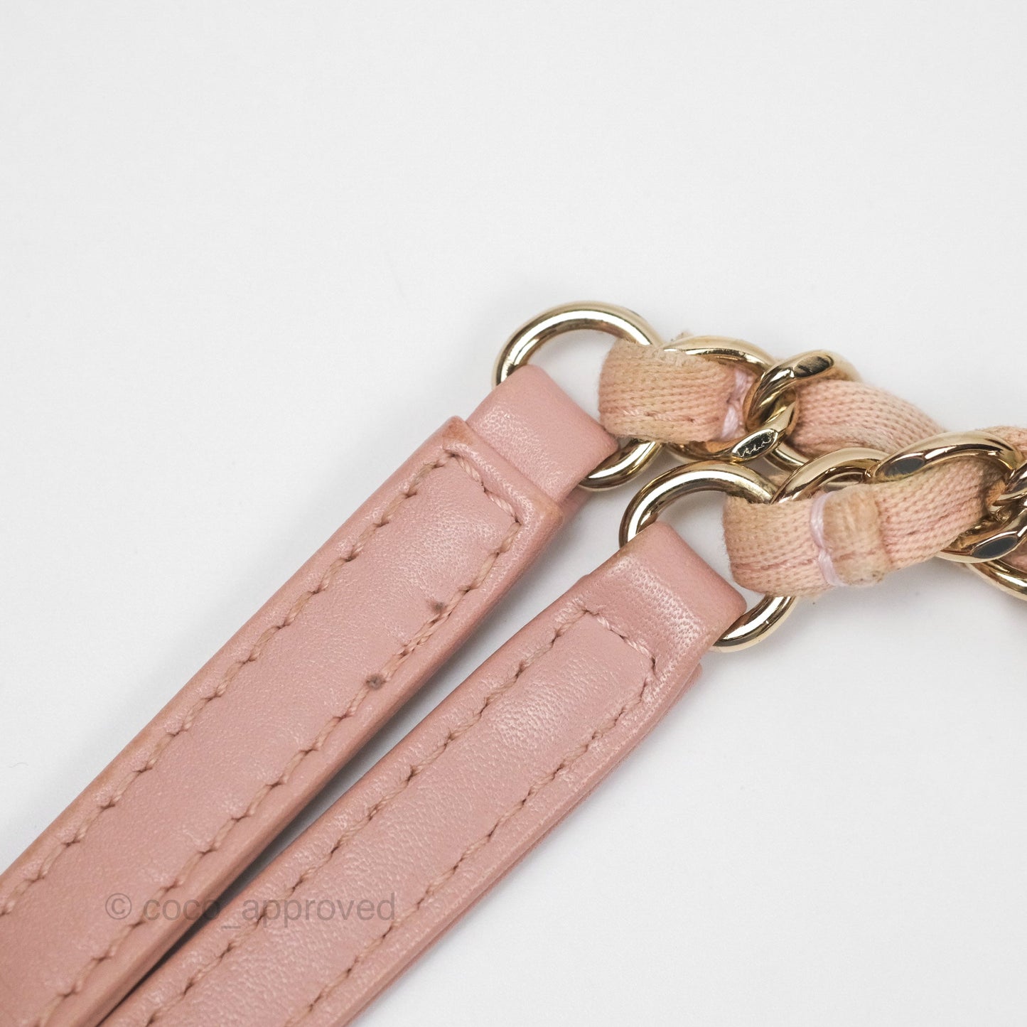 Chanel Small Vertical Deauville Canvas Pink Gold Hardware